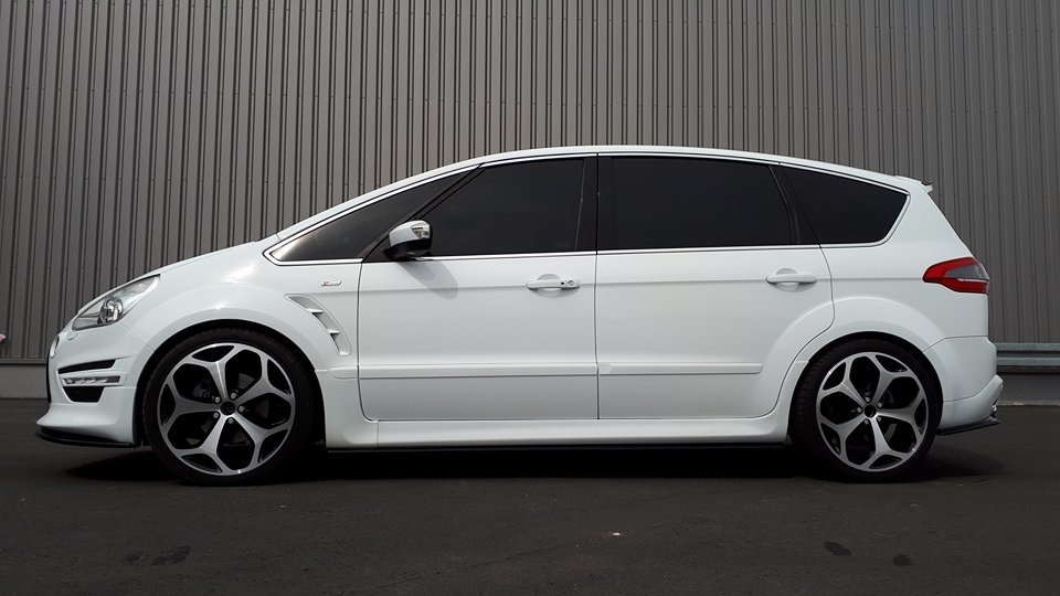 Seitenschweller Ansatz für Ford S-Max Titanium Mk1 Facelift schwarz Hochglanz