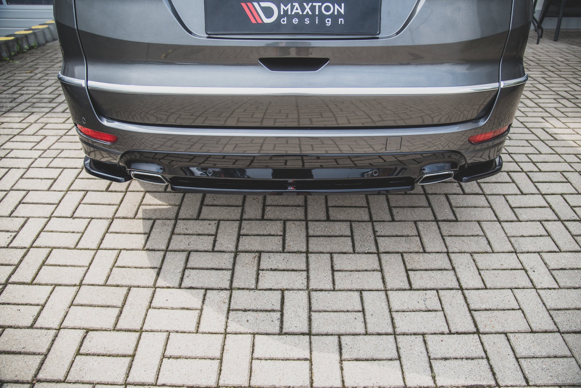 Heckansatz Ford S-Max Vignale Mk2 Facelift schwarz Hochglanz