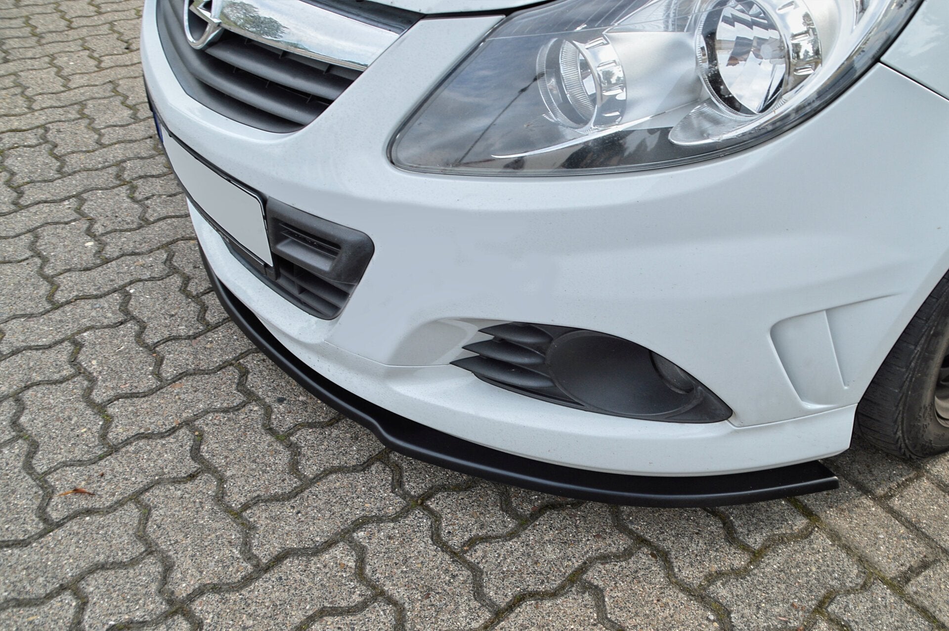 CUP Frontspoilerlippe für Opel Corsa D OPC Schwarz Matt