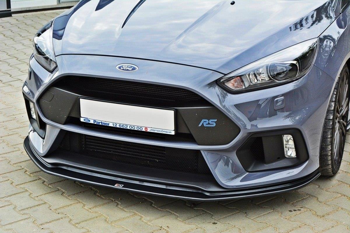 Street+ Spoilerlippe Front Ansatz V.3 passend für Ford Focus RS Mk3 schwarz Hochglanz