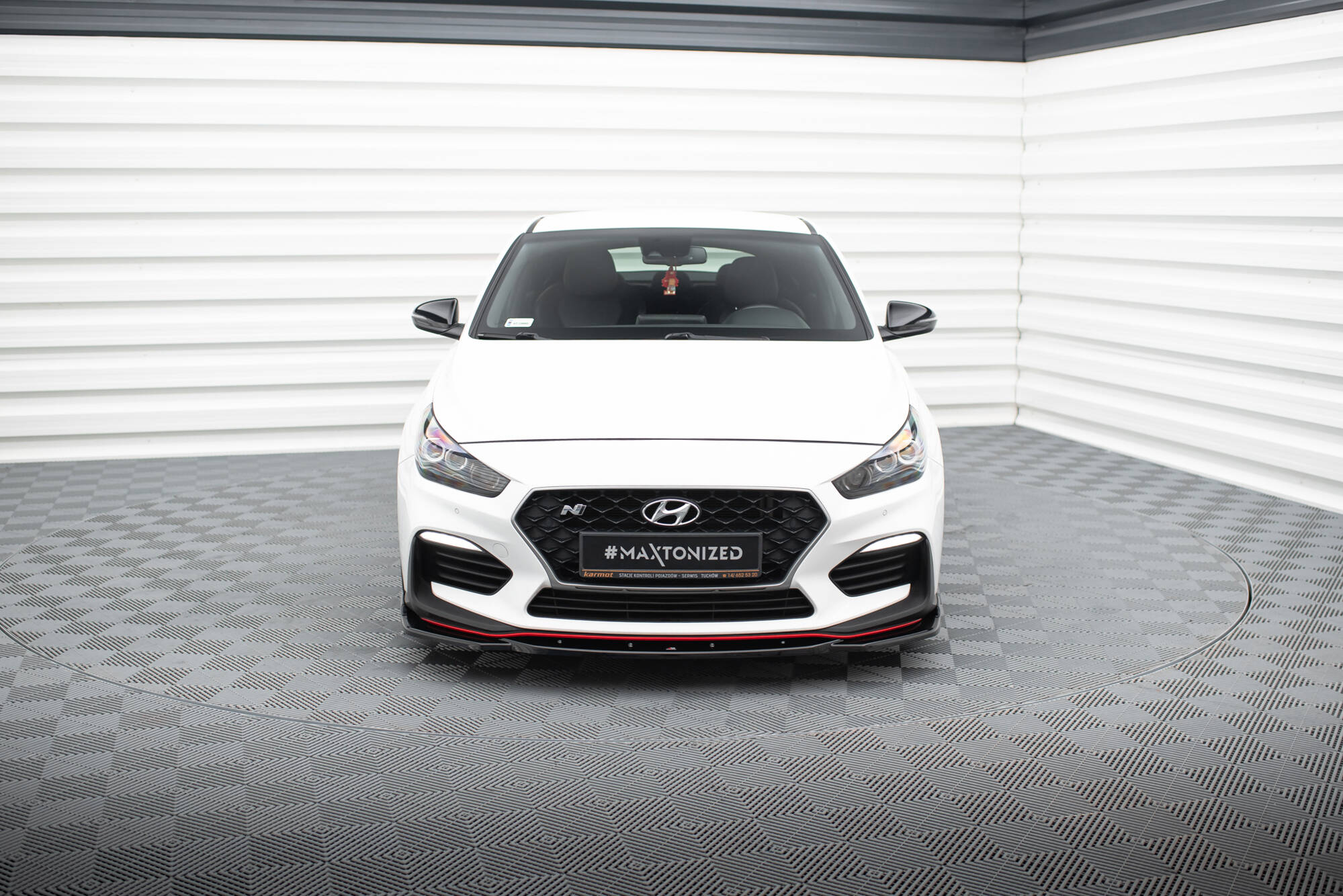 Front Ansatz V.4 für Hyundai I30 N Mk3 Hatchback/ Fastback schwarz Hochglanz
