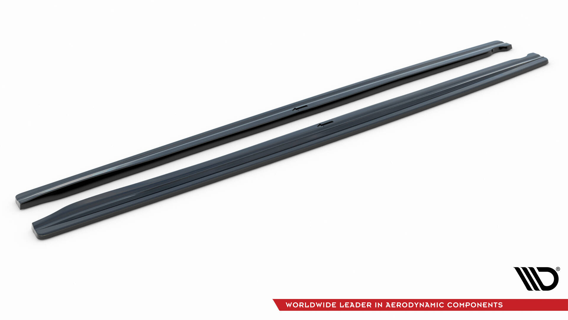 Seitenschweller Ansatz für Audi RS4 B9 / B9 Facelift schwarz Hochglanz