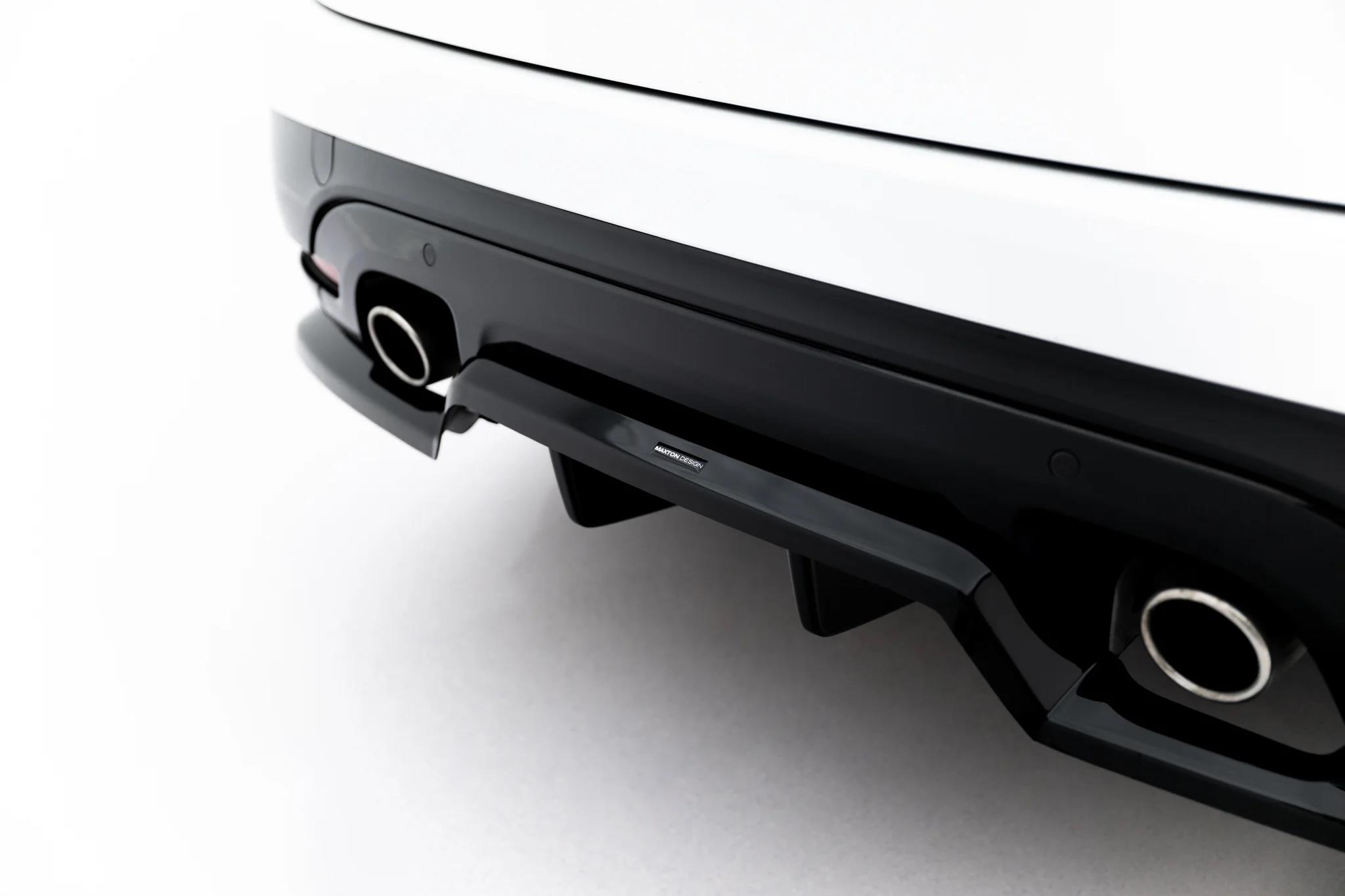 Street+ Mittlerer Diffusor RACE passend für Jaguar F-Pace S X761 schwarz Hochglanz