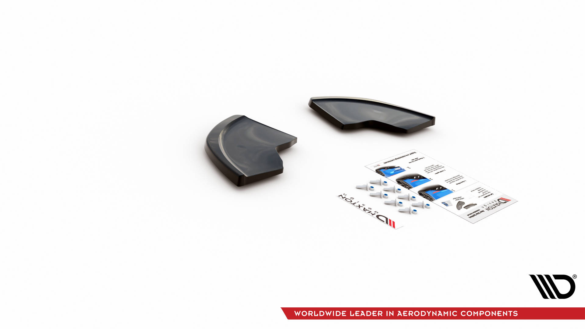 Street+ Heck Ansatz Flaps passend für Seat Ibiza CUPRA Mk3 schwarz Hochglanz