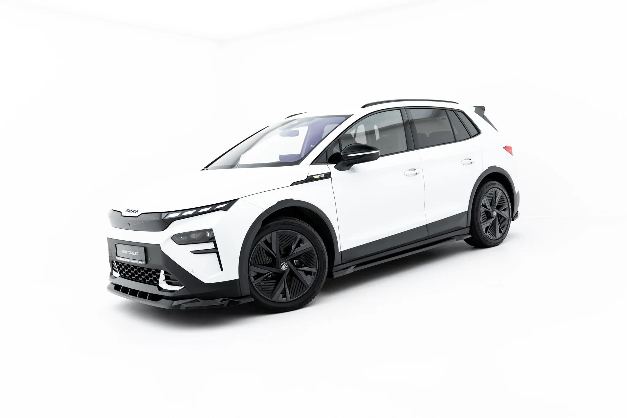 Street+ Seitenschweller Leisten passend für Skoda Elroq RS Mk1 schwarz Hochglanz