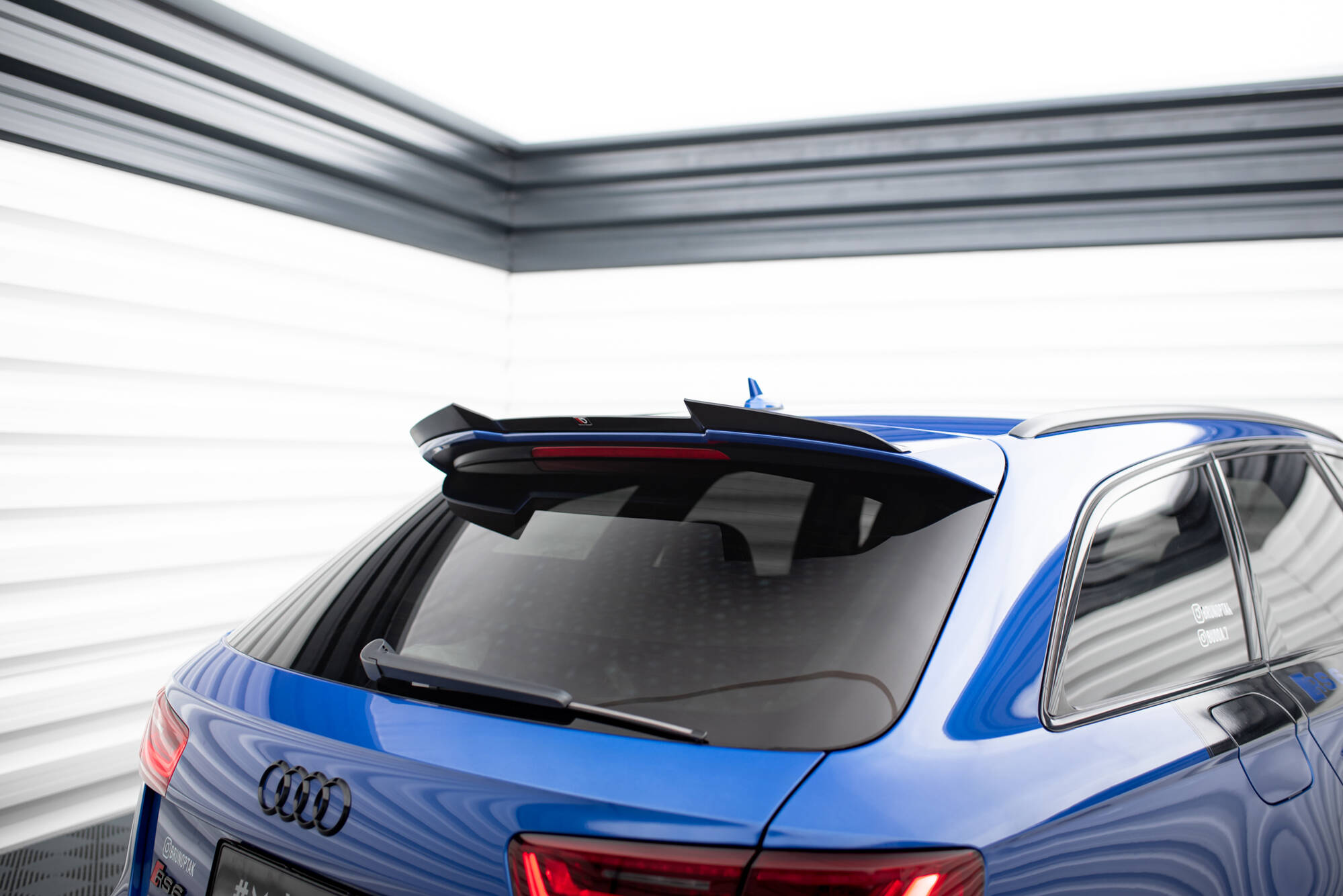 Heck Spoiler Aufsatz Abrisskante V.2 passend für Audi RS6 C7 / C7 FL schwarz Hochglanz