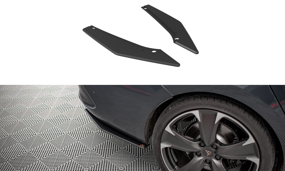 Diffusor Flaps passend für CUPRA Leon ST Mk1 schwarz matt