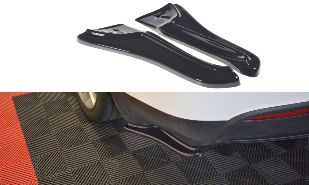 Diffusor Flaps V.1 passend für Tesla MODEL X schwarz Hochglanz