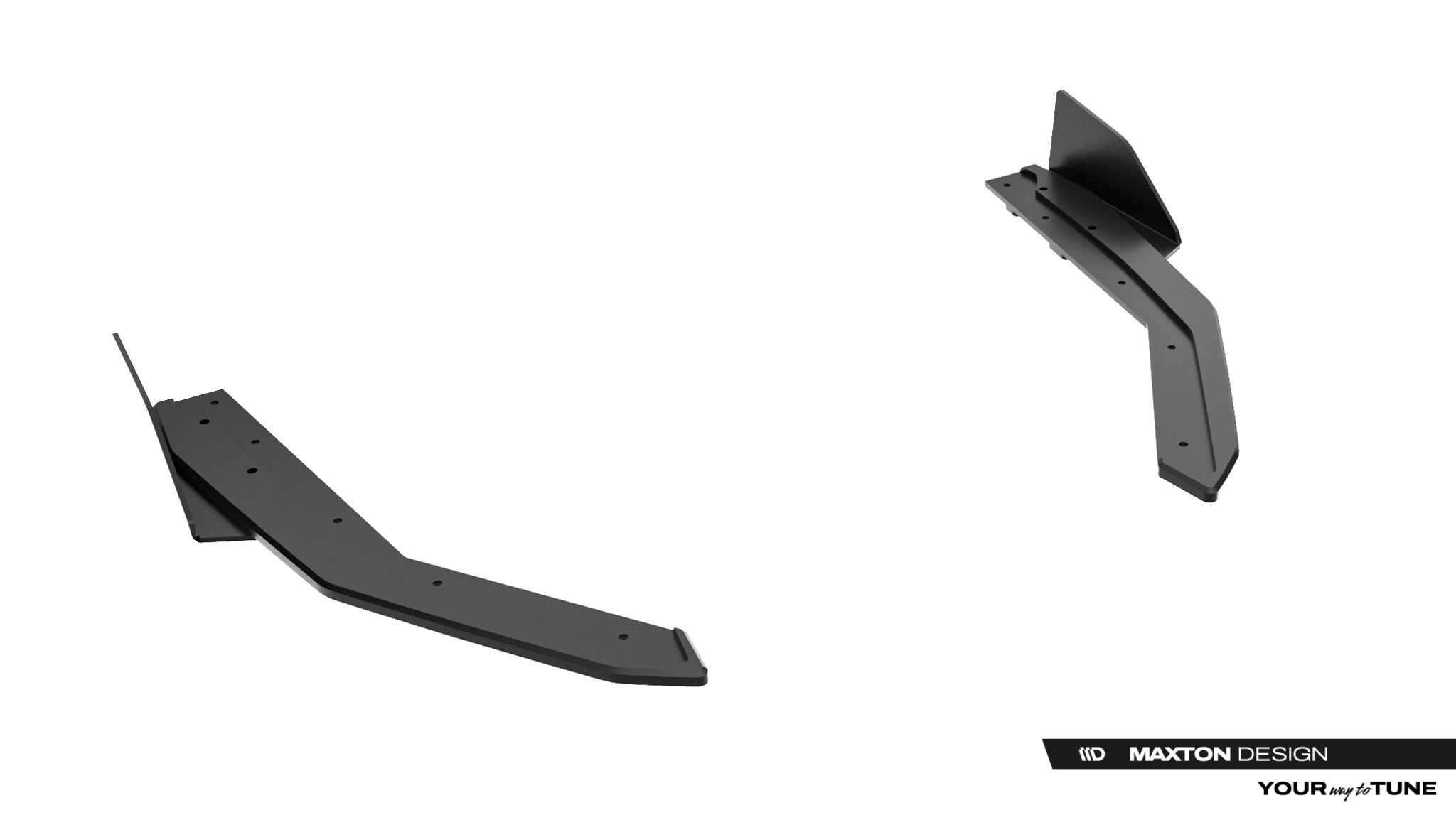 Diffusor Flaps passend für Lexus IS 500 Mk3 Facelift 2 XE30 schwarz Hochglanz