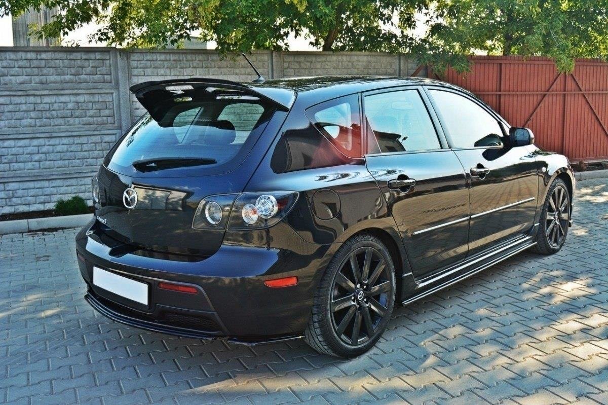 Spoiler CAP für MAZDA 3 MPS MK1 PREFACE schwarz Hochglanz