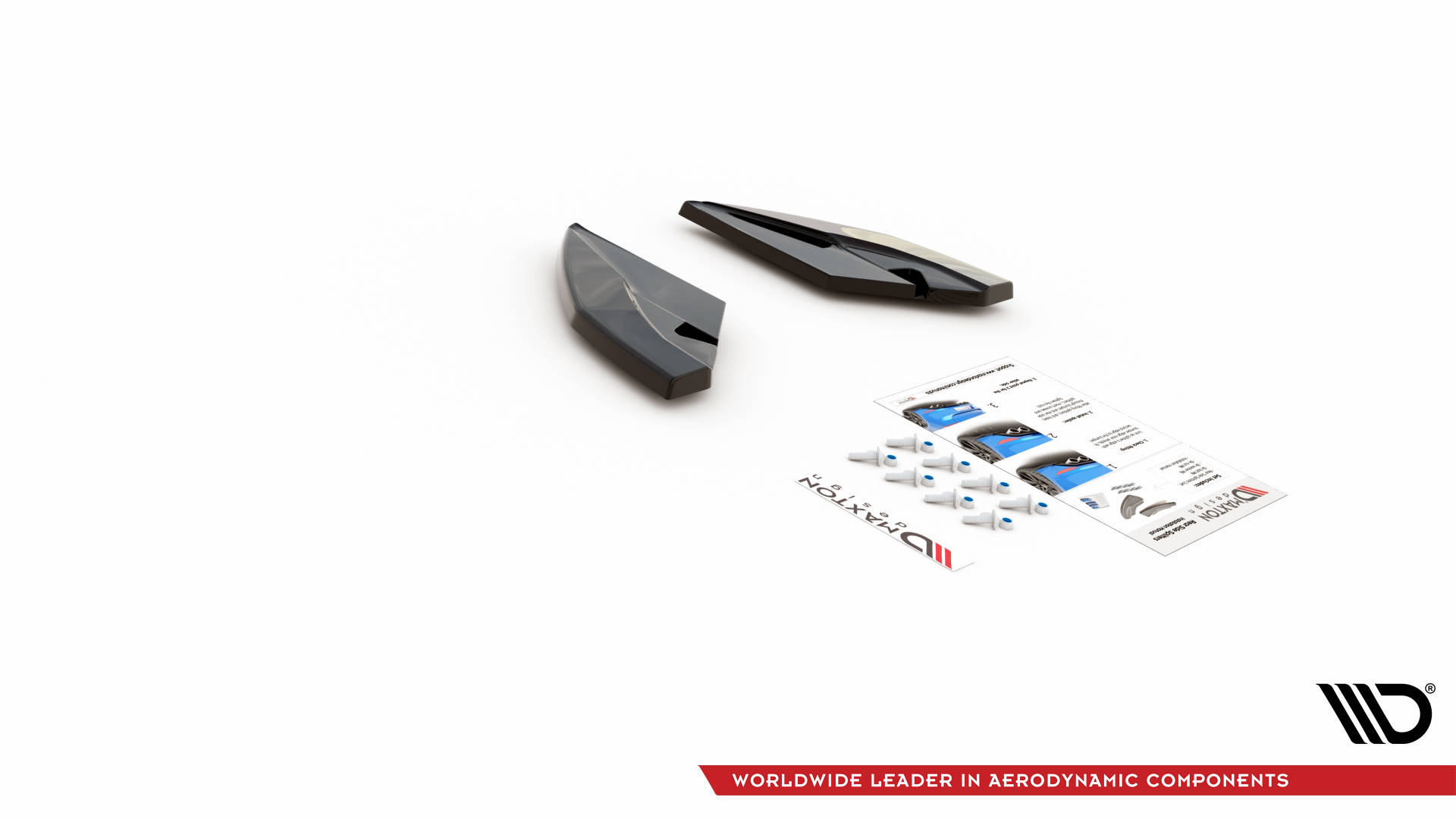 Street+ Heck Ansatz Flaps passend für Seat Leon FR Hatchback Mk4 schwarz Hochglanz