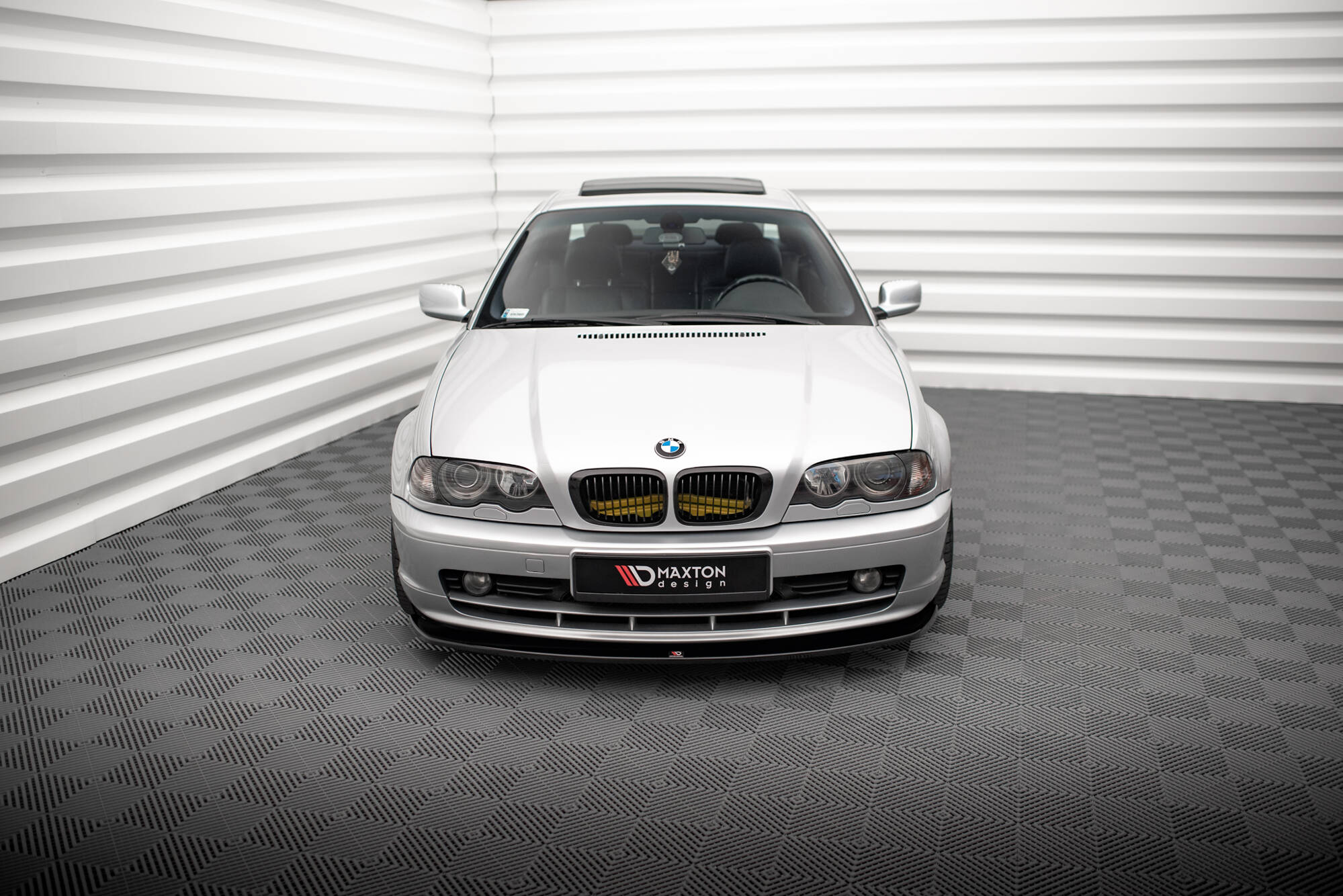 Street+ Spoilerlippe Front Ansatz V.2 passend für BMW 3er Coupe E46 schwarz Hochglanz