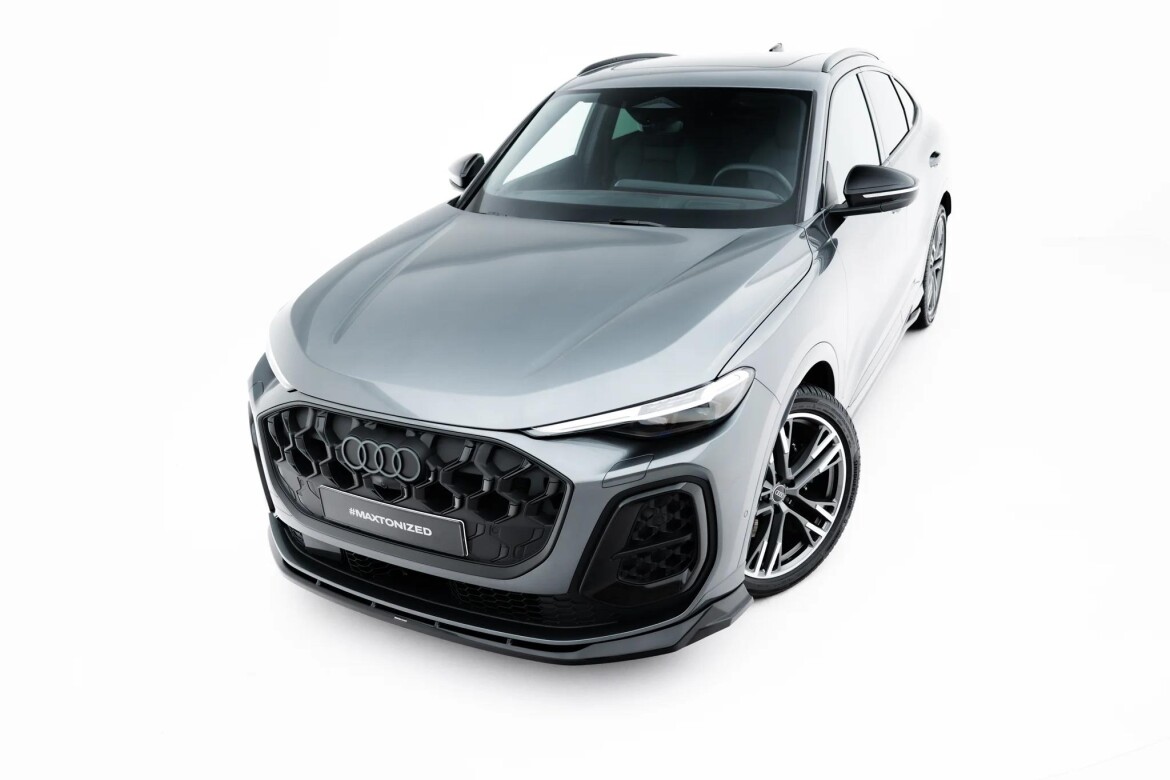 Frontlippe passend für Audi SQ5 / Q5 S-Line Sportback / SUV Mk3 schwarz Hochglanz
