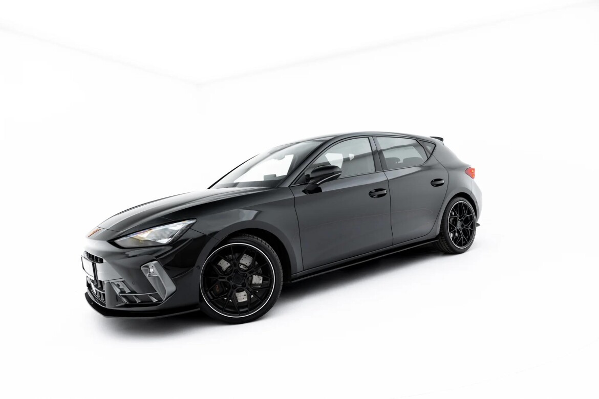 Street Pro Seitenschweller passend für Cupra Leon ST / Hatchback Mk1 Facelift schwarz matt