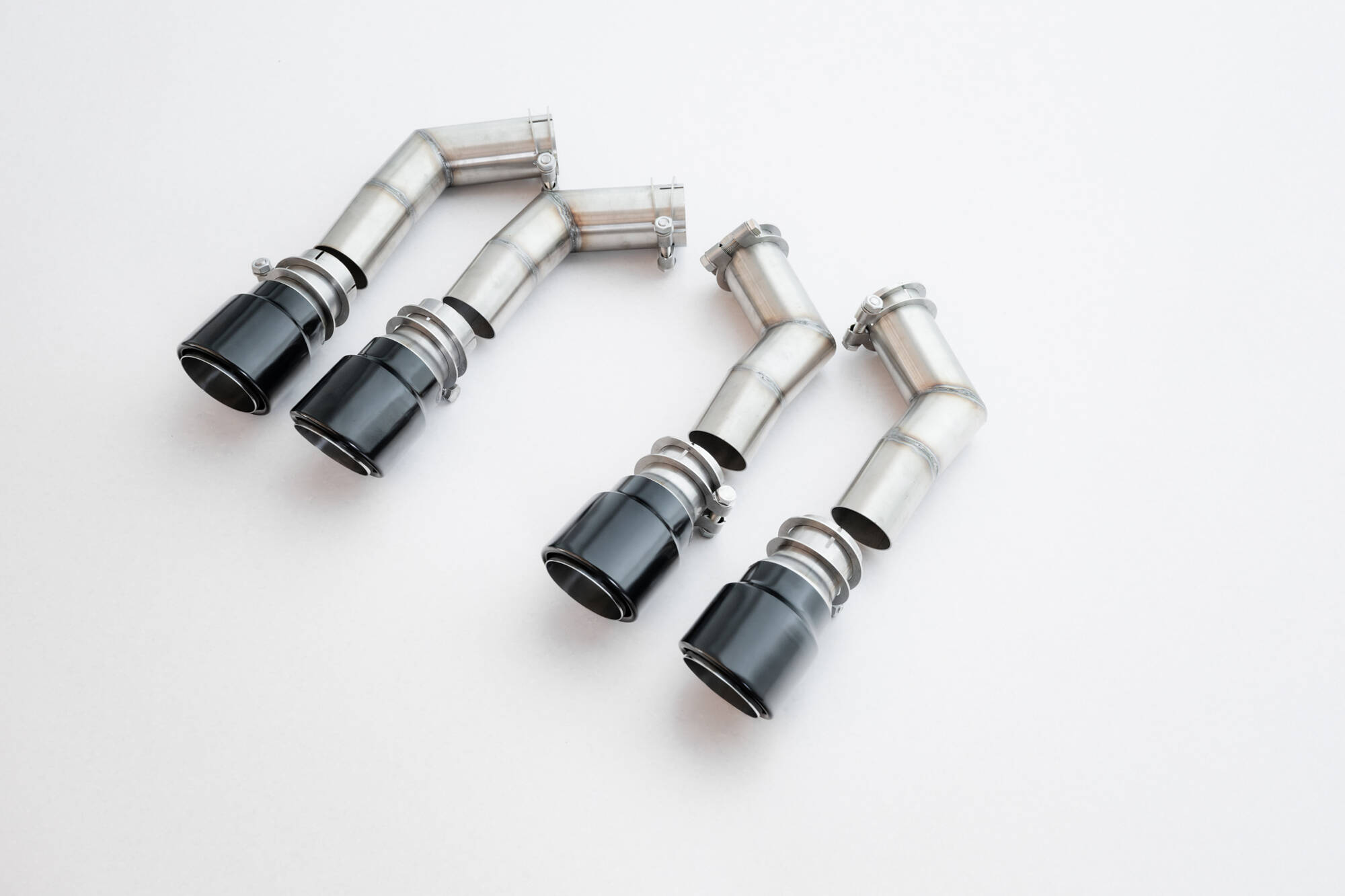 Heckansatz Diffusor V.3 + Endrohre passend für CUPRA Formentor VZ Mk1 / Mk1 FL schwarz Hochglanz
