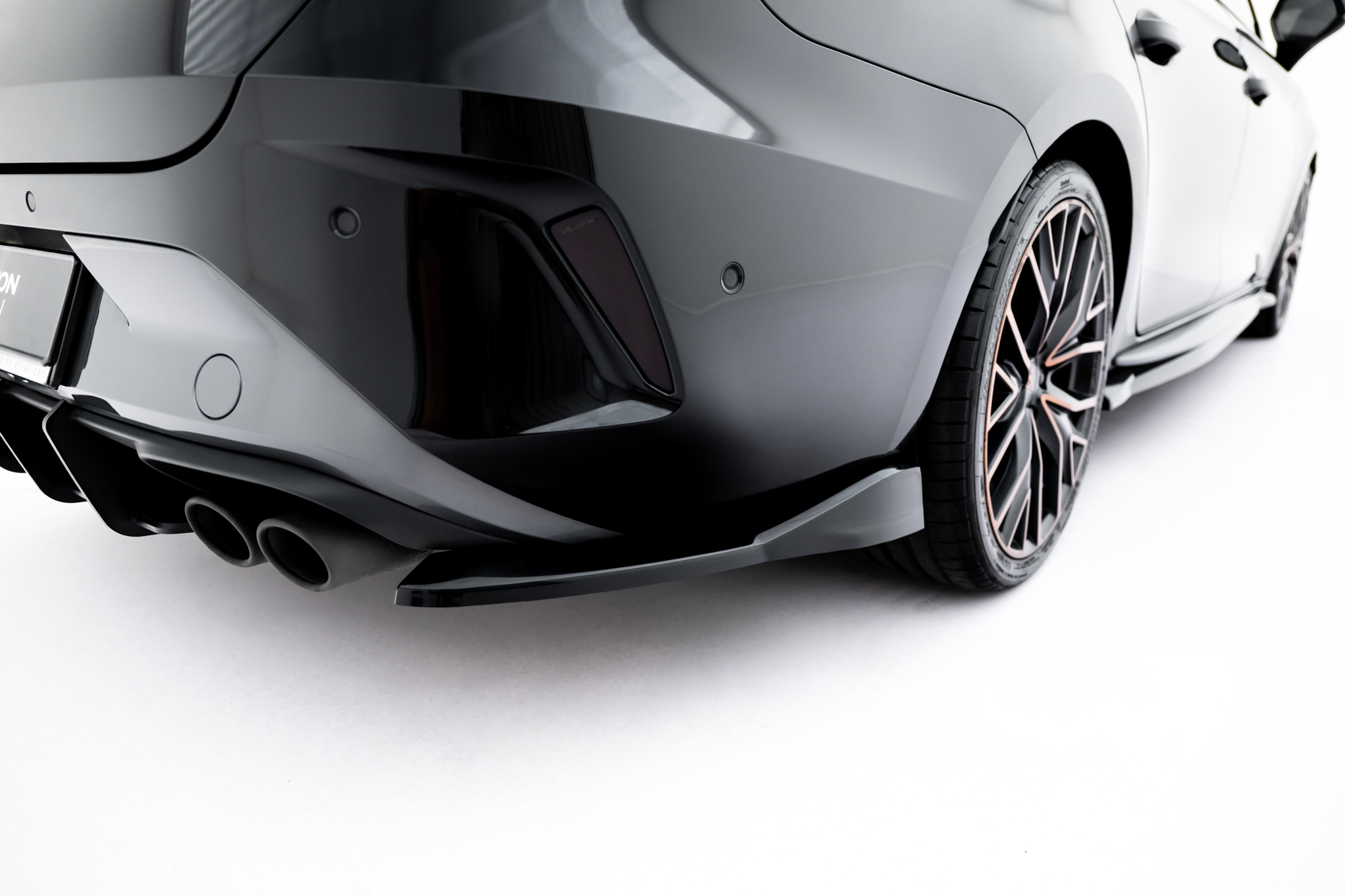 Diffusor Flaps V.3 passend für CUPRA Leon ST Mk1 FL schwarz Hochglanz