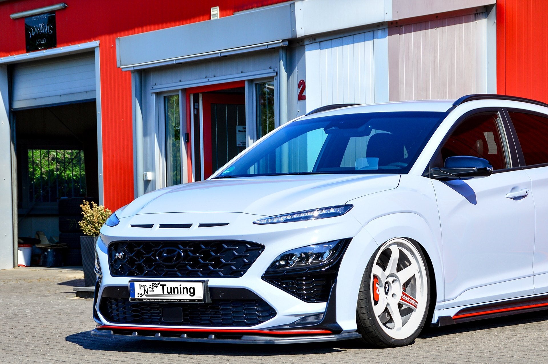 Cup Frontspoilerlippe für Hyundai Kona N + N-Line ab Bj.2020- Carbon Optik