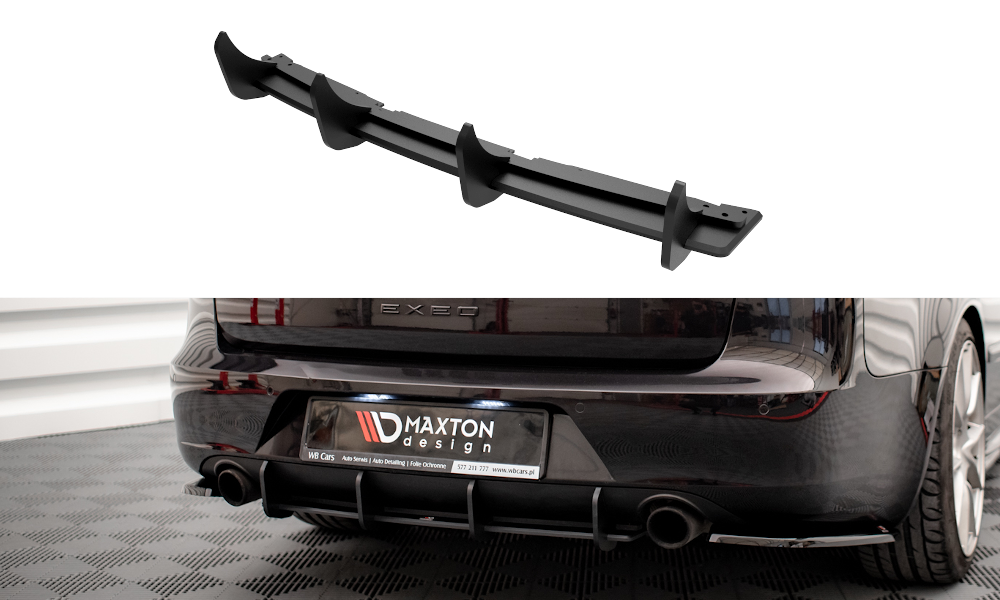 Street Pro Heckschürze Heck Ansatz Diffusor passend für Seat Exeo rot