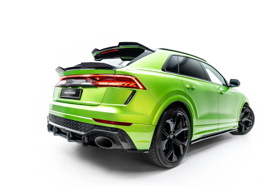 Unterer Heckspoiler Lippe 3D passend für Audi RSQ8 Mk1 /Mk1 Facelift schwarz Hochglanz