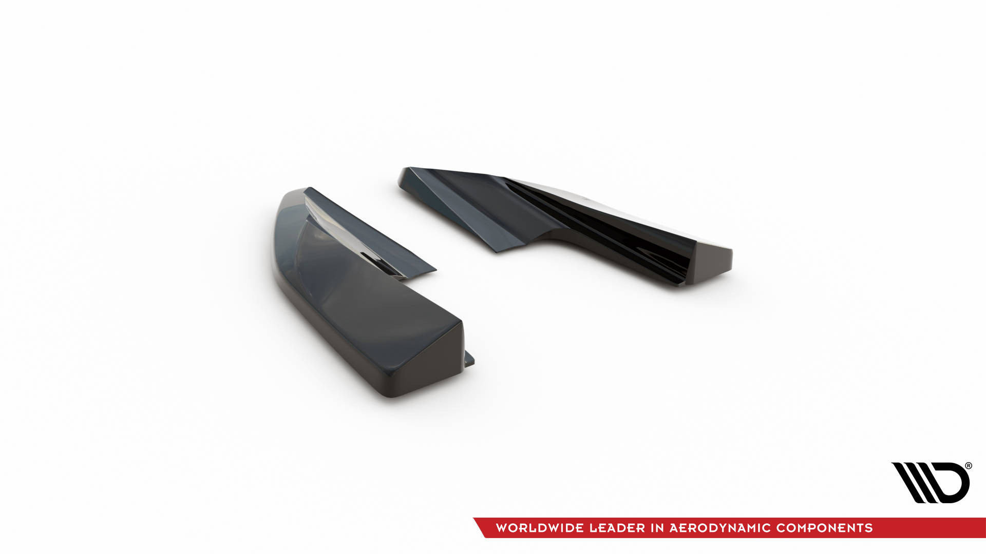 Street+ Heck Ansatz Flaps V.2 passend für Audi e-Tron GT / RS GT Mk1 schwarz Hochglanz