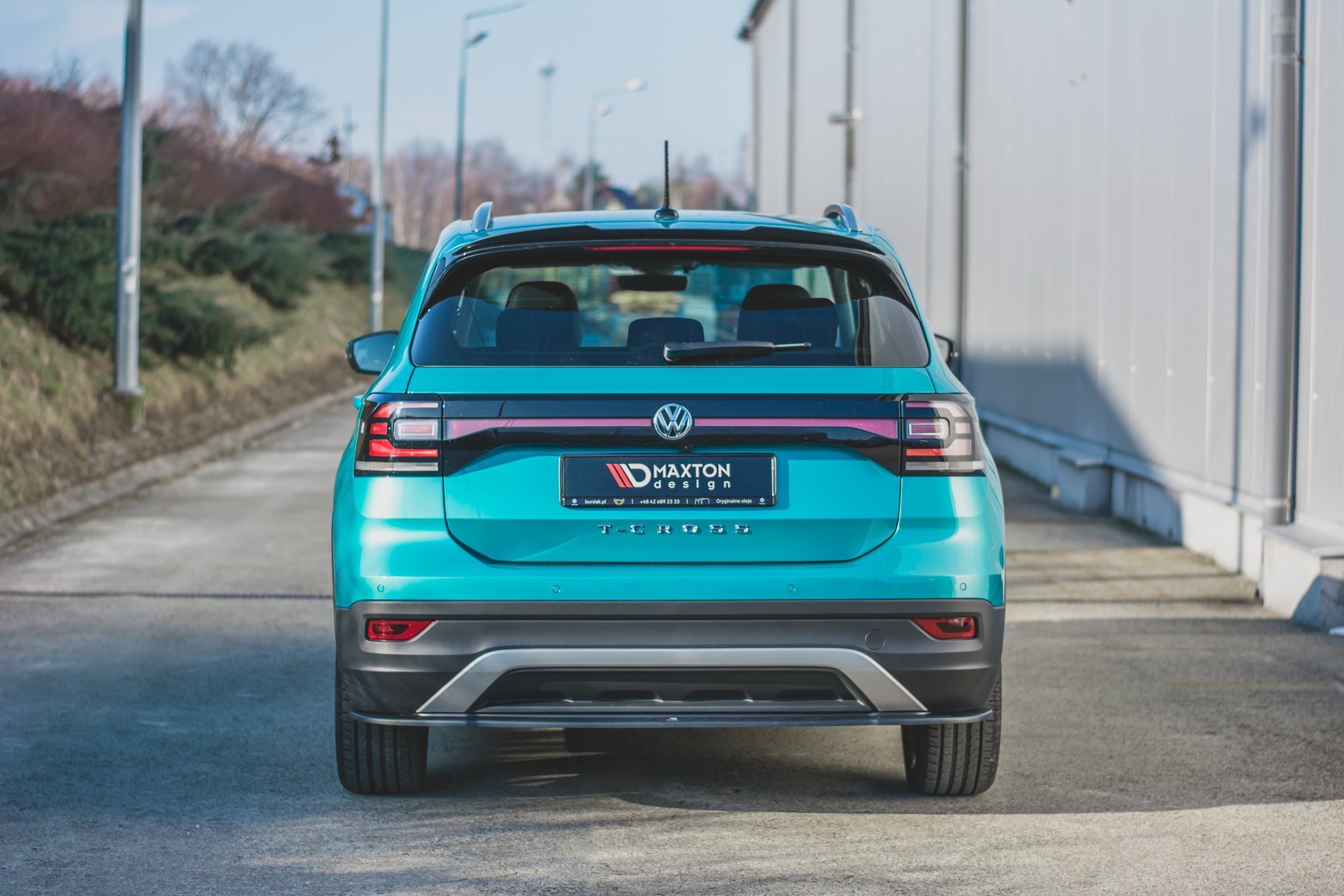 Heckansatz VW T-Cross schwarz Hochglanz