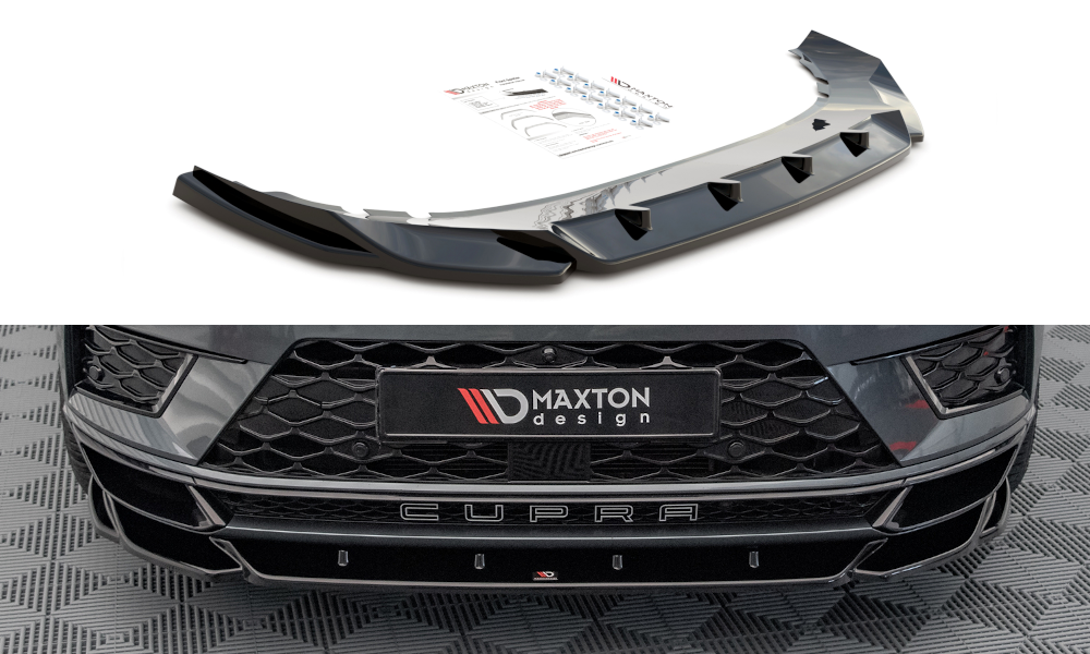 Frontlippe V.2 passend für CUPRA Ateca Mk1 schwarz Hochglanz