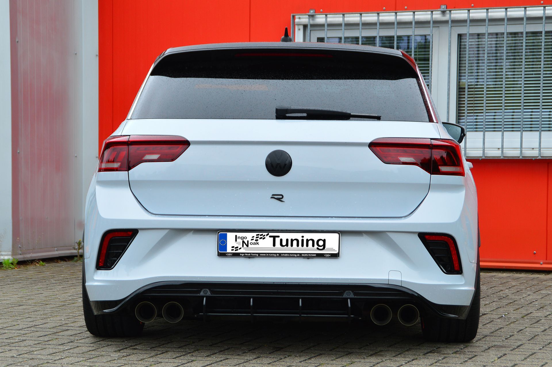 Gefräster Heckdiffusor aus ABS für VW T-ROC R Bj.2019-20121