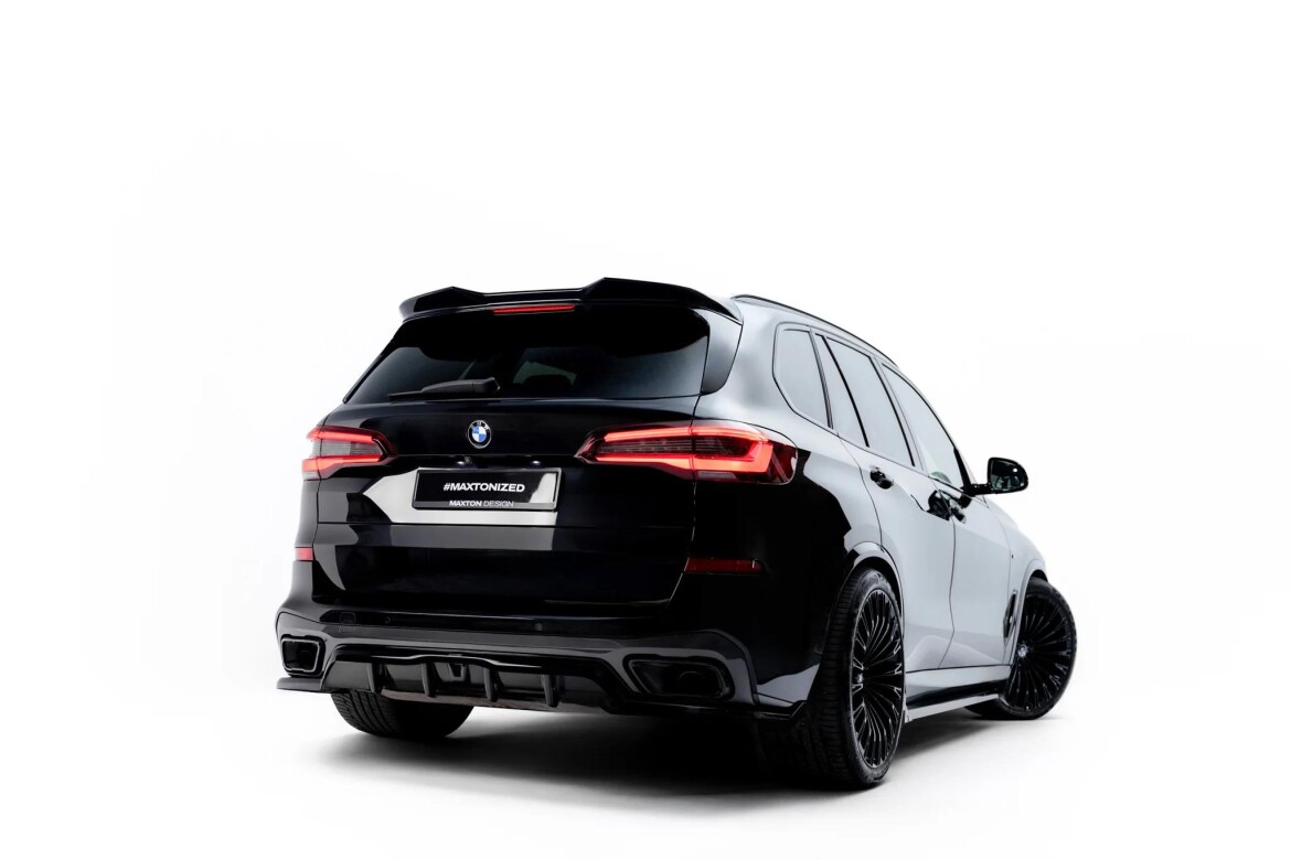 Heckspoiler Lippe 3D passend für BMW X5 M-Paket G05 / G05 Facelift schwarz Hochglanz