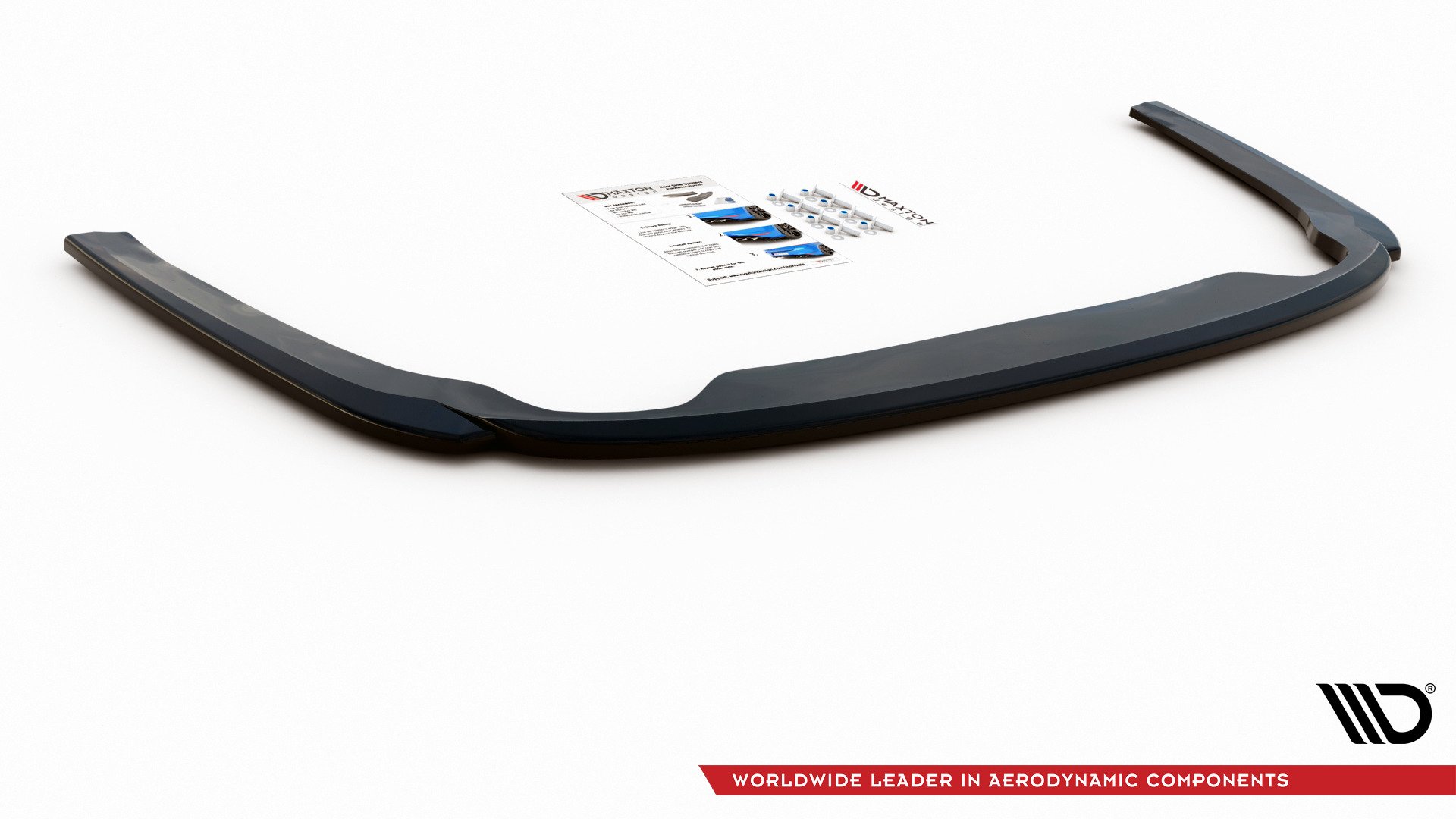 Mittlerer Diffusor Heck Ansatz für Skoda Octavia Mk4 Carbon Look
