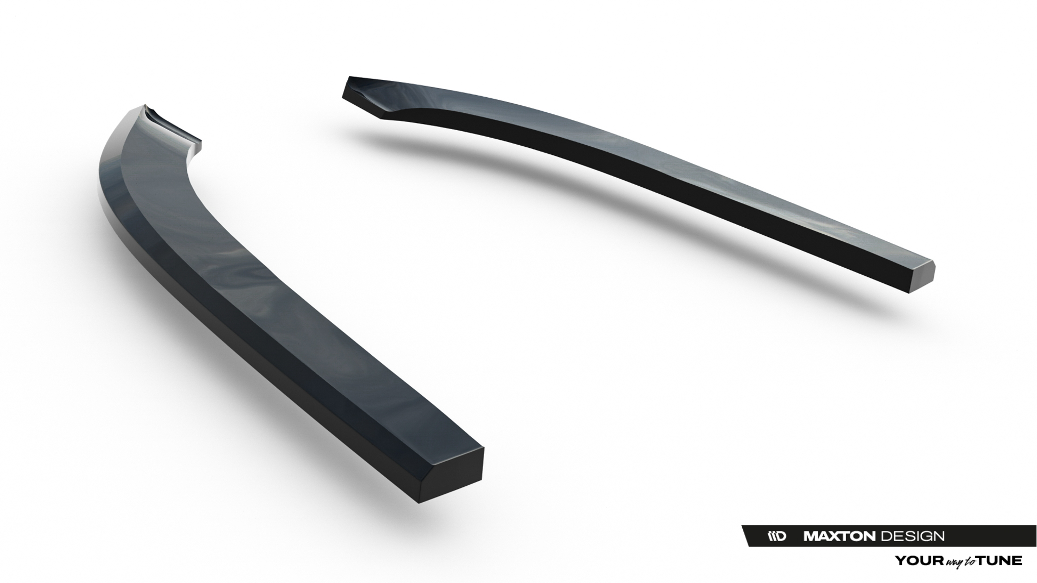 Diffusor Flaps passend für VW Jetta GLI Mk7 Facelift 2 schwarz Hochglanz