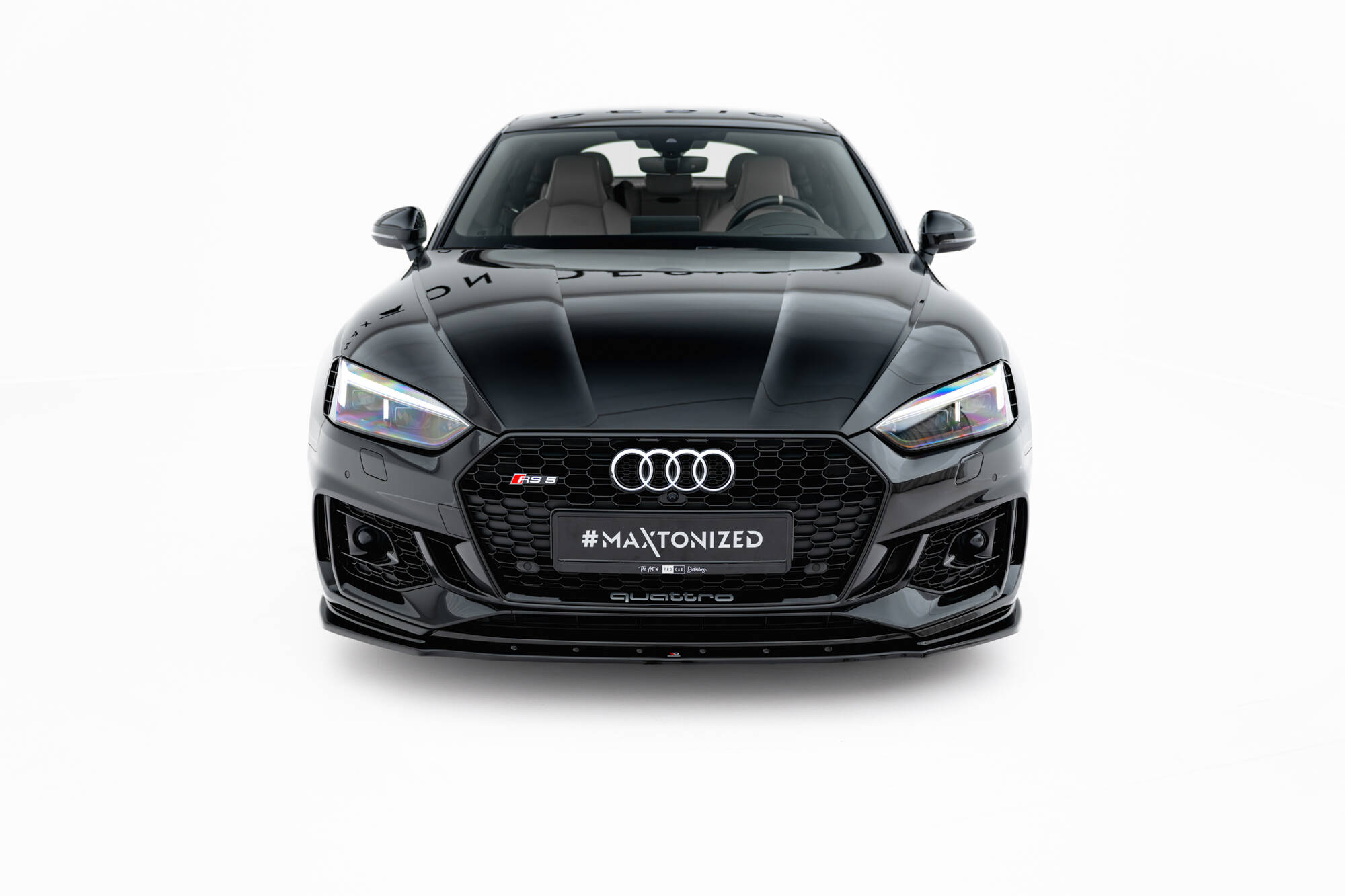 Front Ansatz V.1 für Audi RS5 Coupe / Sportback F5 schwarz Hochglanz