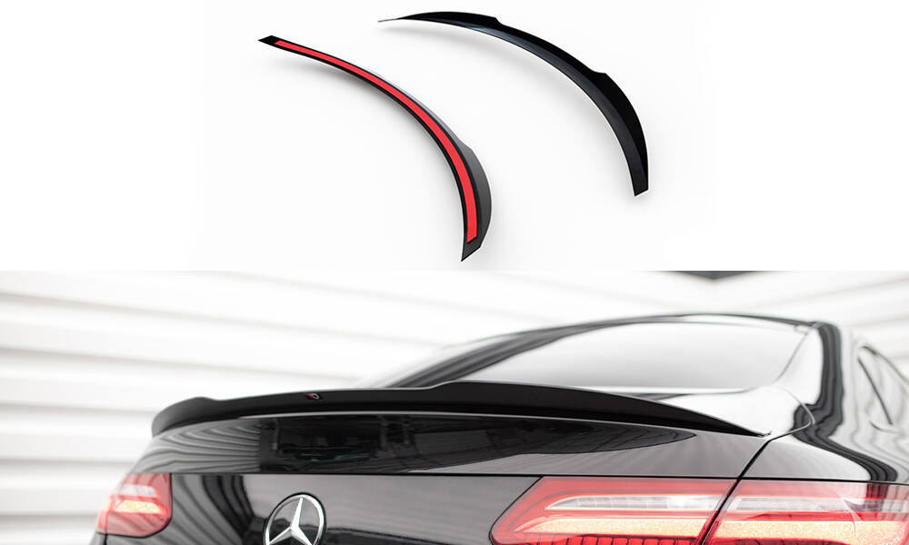 Spoiler CAP für Mercedes-Benz E-Klasse W213 Coupe C238 AMG-Line / 53 AMG schwarz Hochglanz