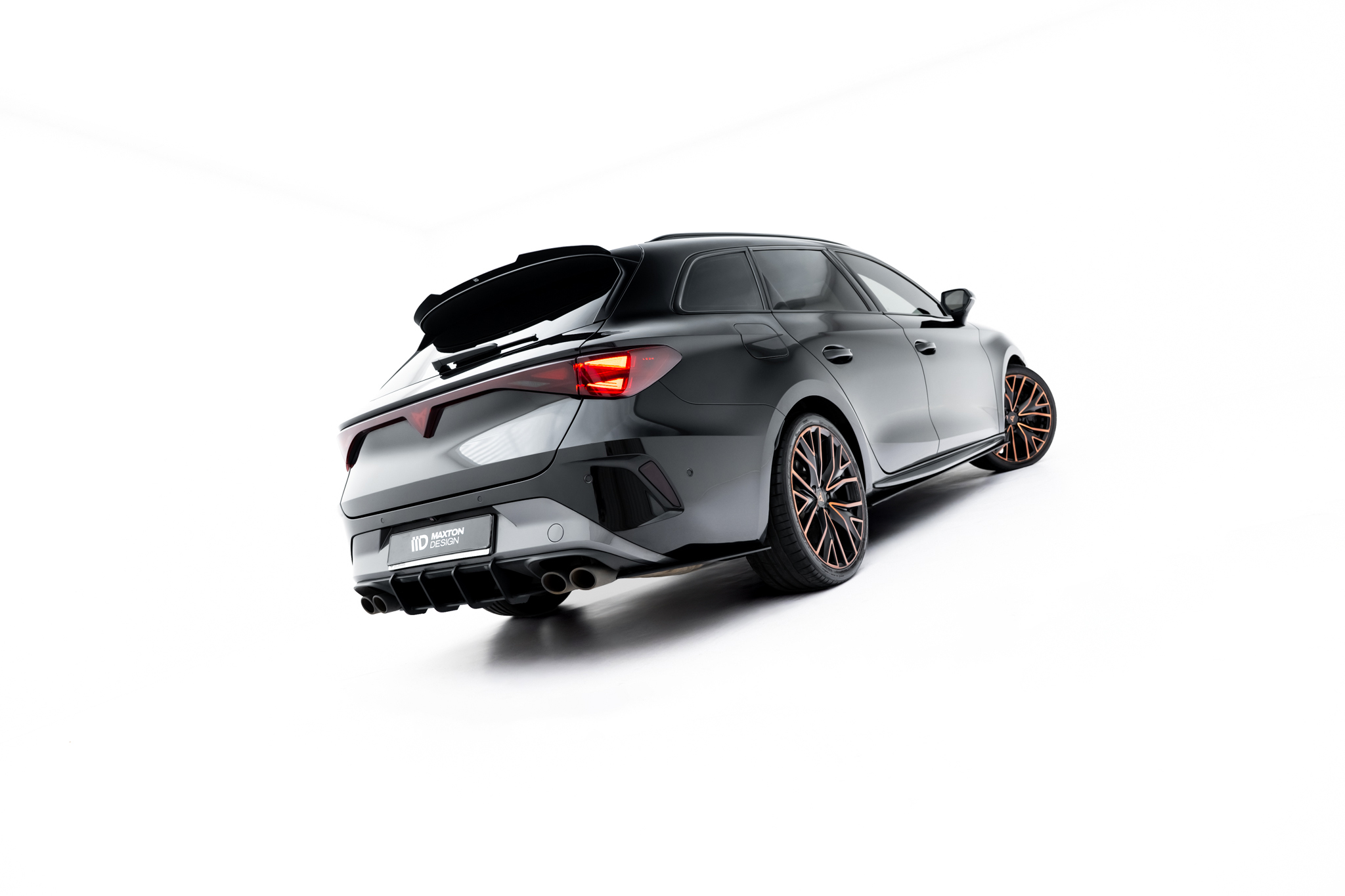 Diffusor Flaps passend für CUPRA Leon ST Mk1 FL roter Kern