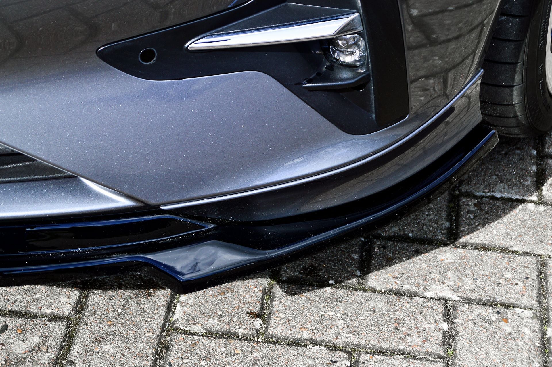 Cup Frontspoilerlippe für Opel Insignia B OPC-Line FL aus ABS Schwarz Matt