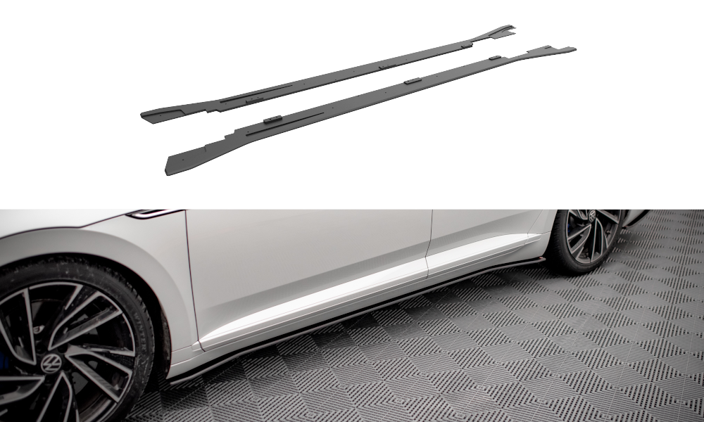 Street Pro Seitenschweller Leisten V.2 passend für VW Arteon R / R-Line Limousine / Shooting Brake Mk1 FL