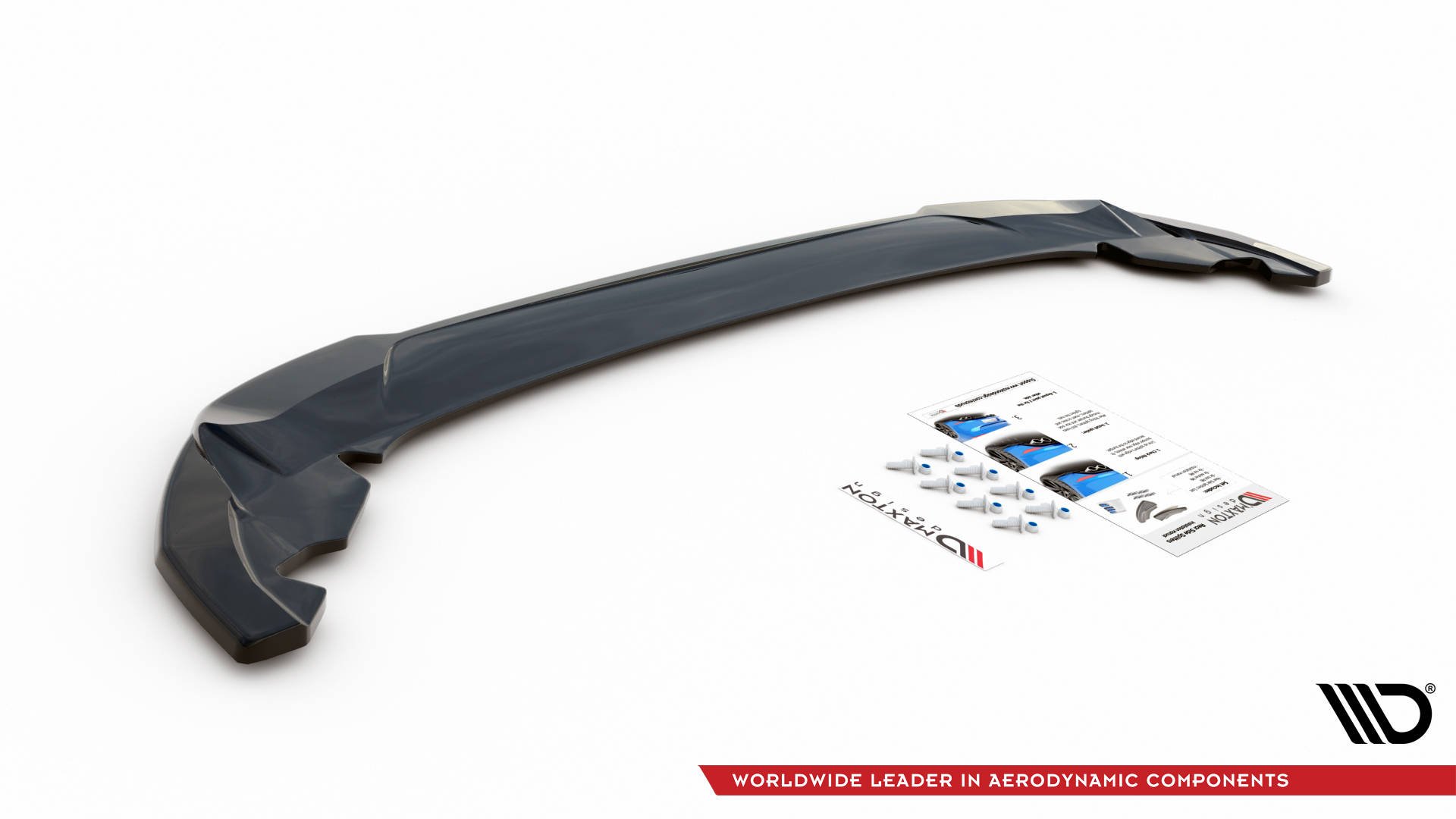 Street+ Mittlerer Diffusor Heck Ansatz passend für Seat Leon FR Hatchback Mk4 schwarz Hochglanz