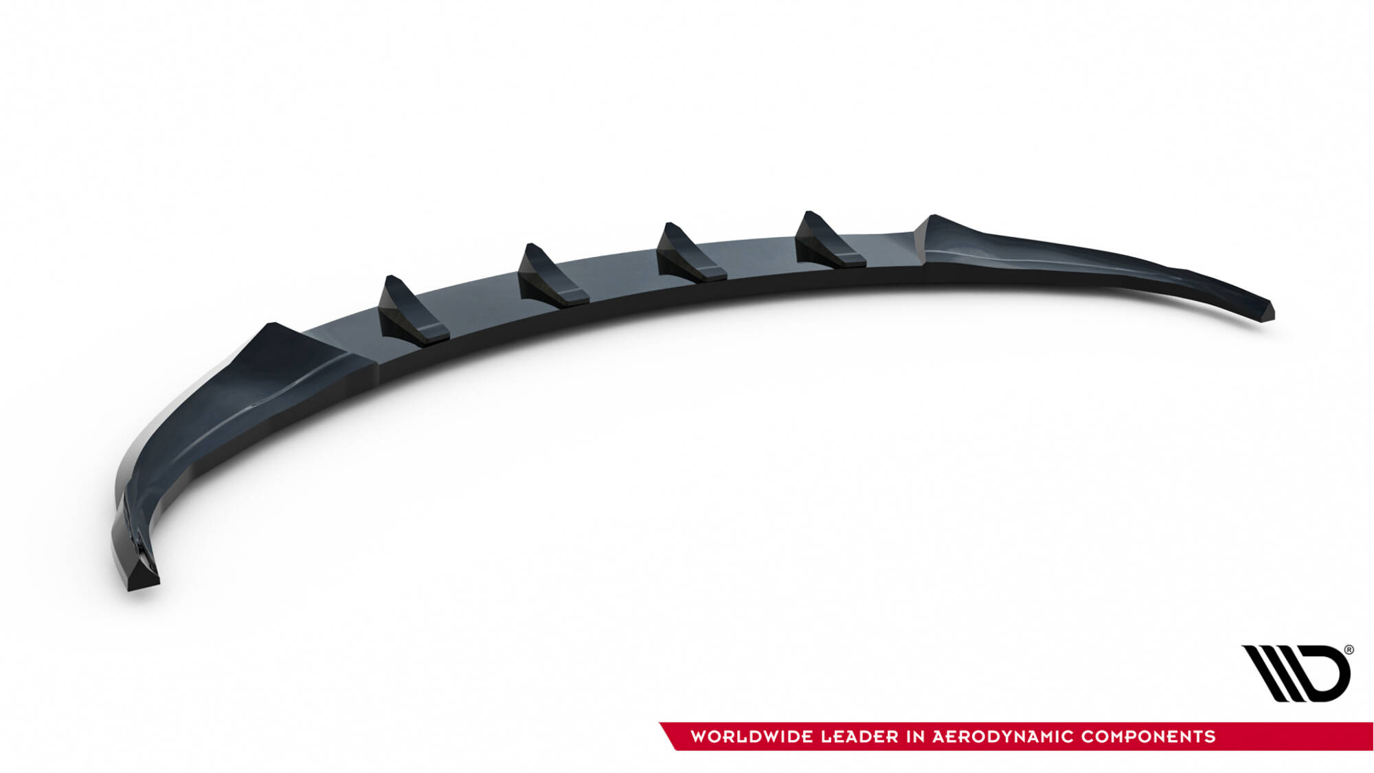 Frontlippe V.2 passend für Tesla Model 3 Performance Mk1 FL schwarz Hochglanz