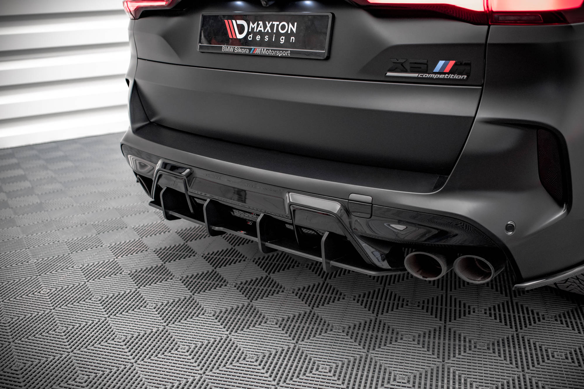 Street Pro Heckschürze Heck Ansatz Diffusor passend für BMW X5M F95 / F95 FL