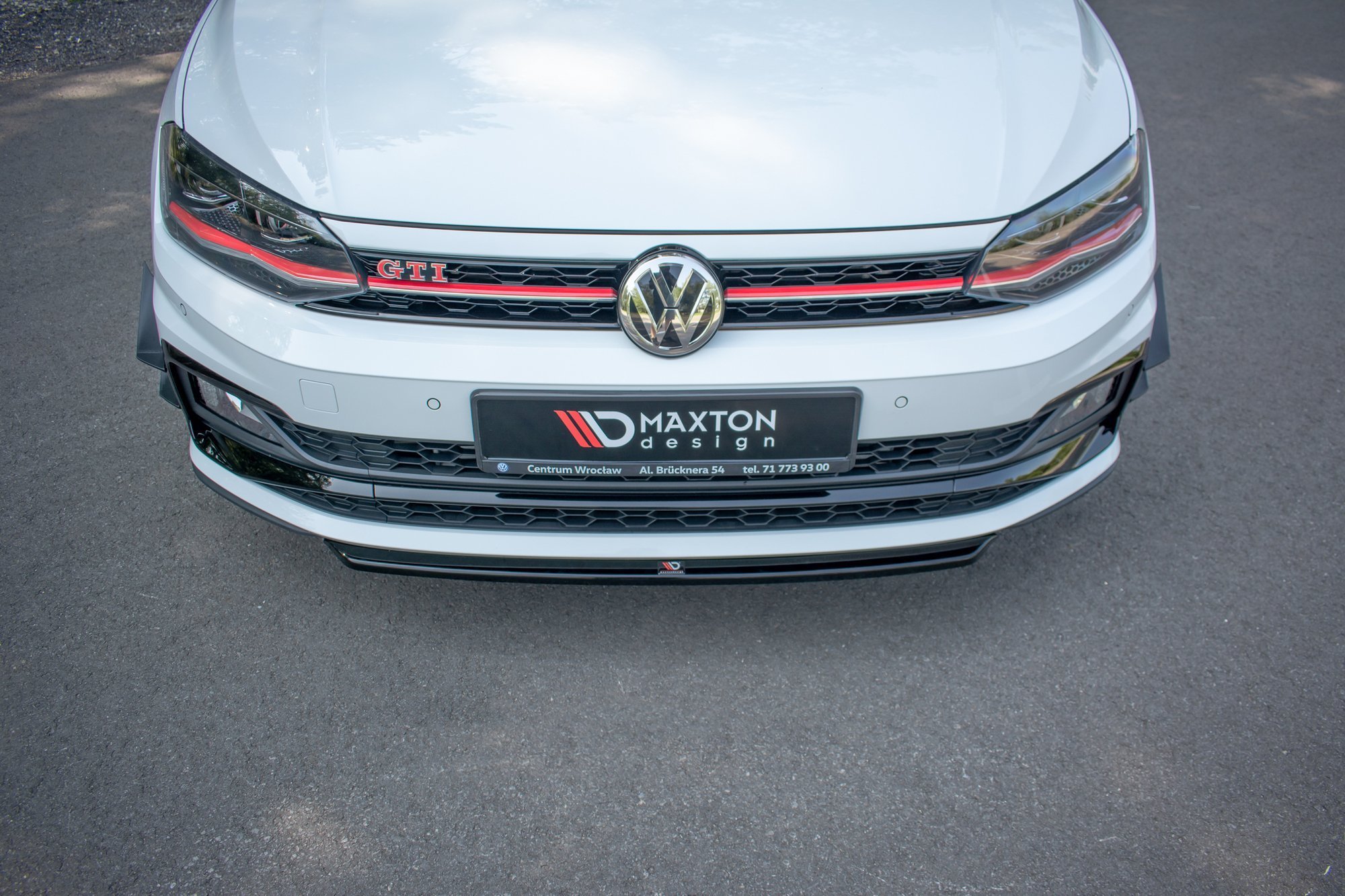 Front Ansatz V.4 für VW Polo GTI Mk6 schwarz matt