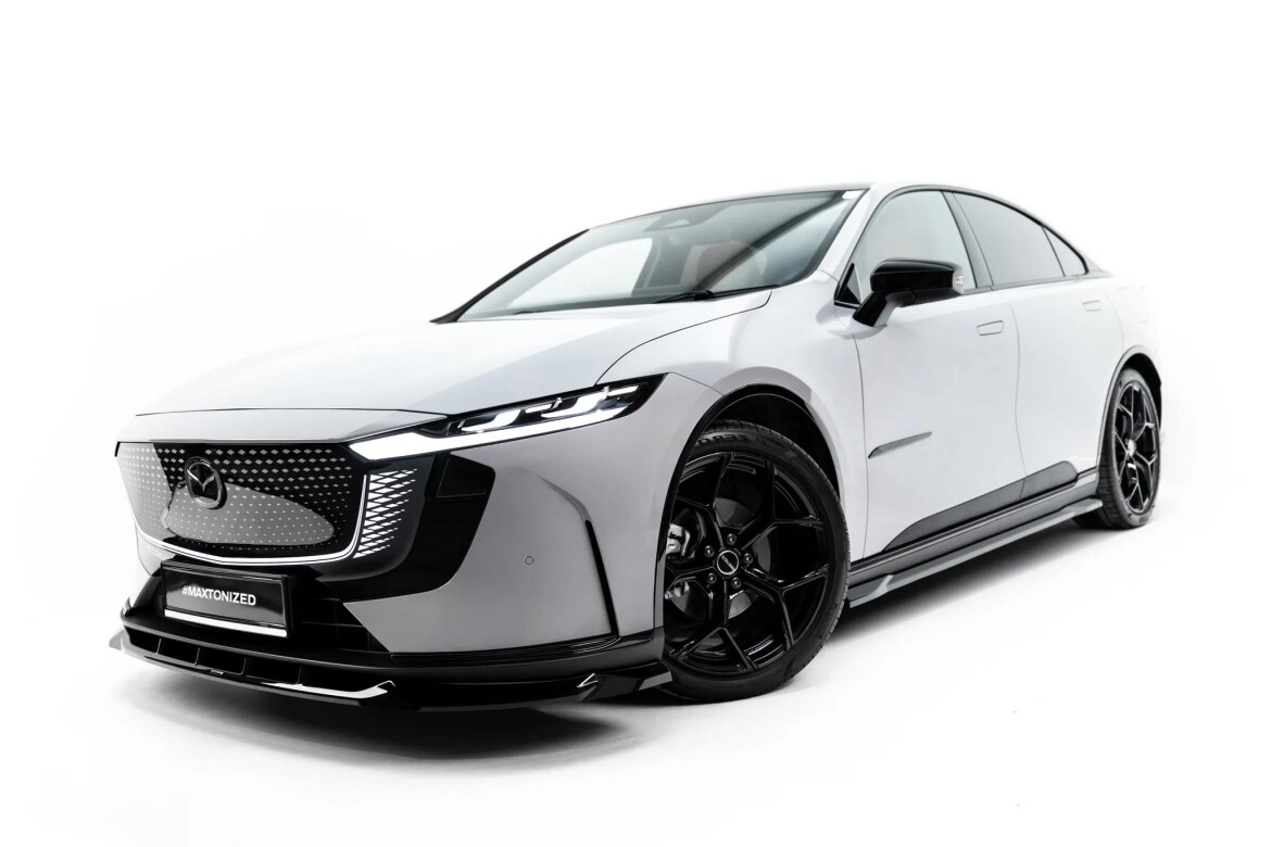 Seitenschweller Ansatz (Paar) passend für Mazda 6e Mk1 schwarz Hochglanz