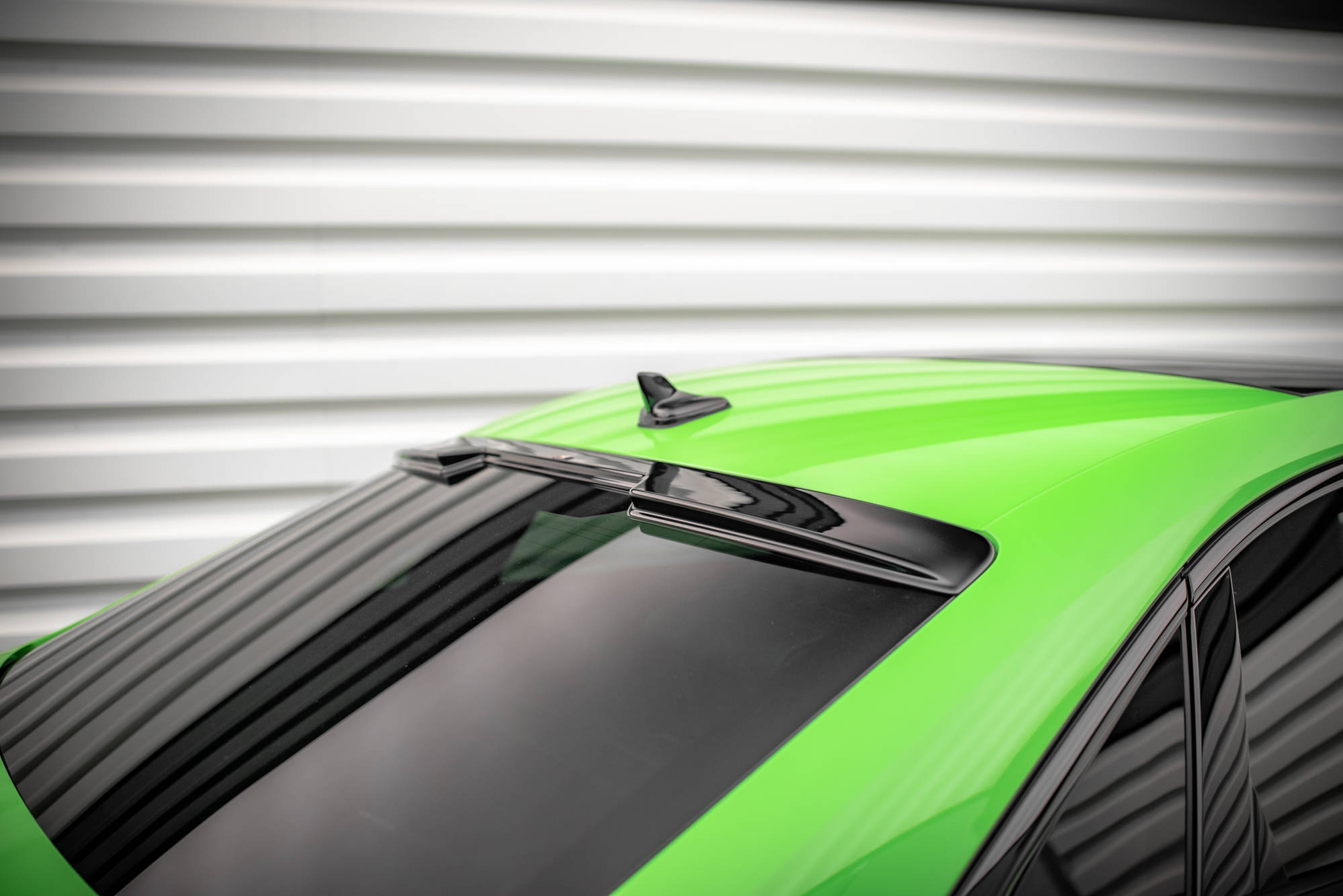 Heckscheiben Spoiler passend für Audi RS3 Limousine 8Y FL schwarz Hochglanz