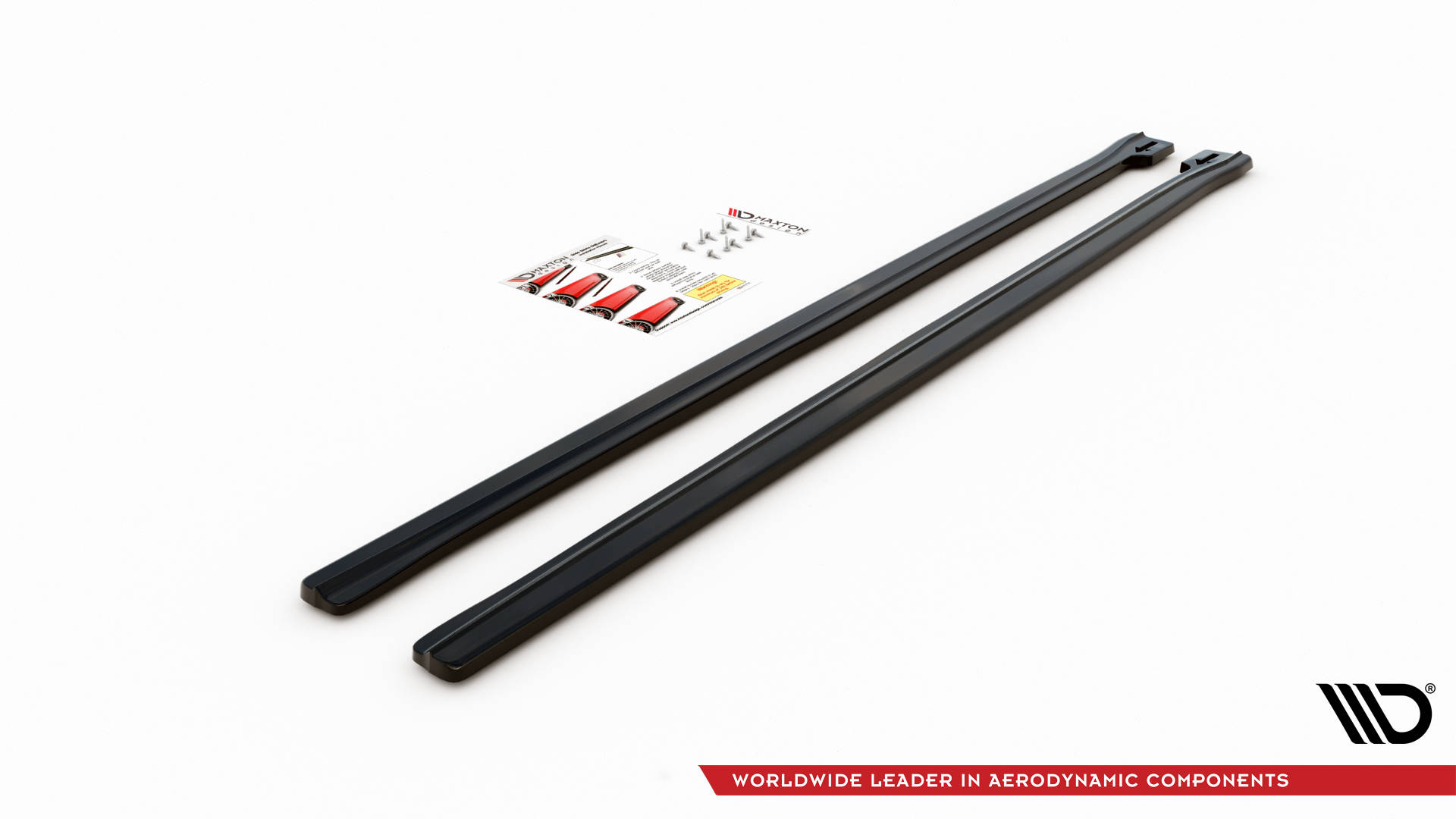 Seitenschweller Ansatz Paar passend für ABARTH 595 Mk1 FL schwarz Hochglanz