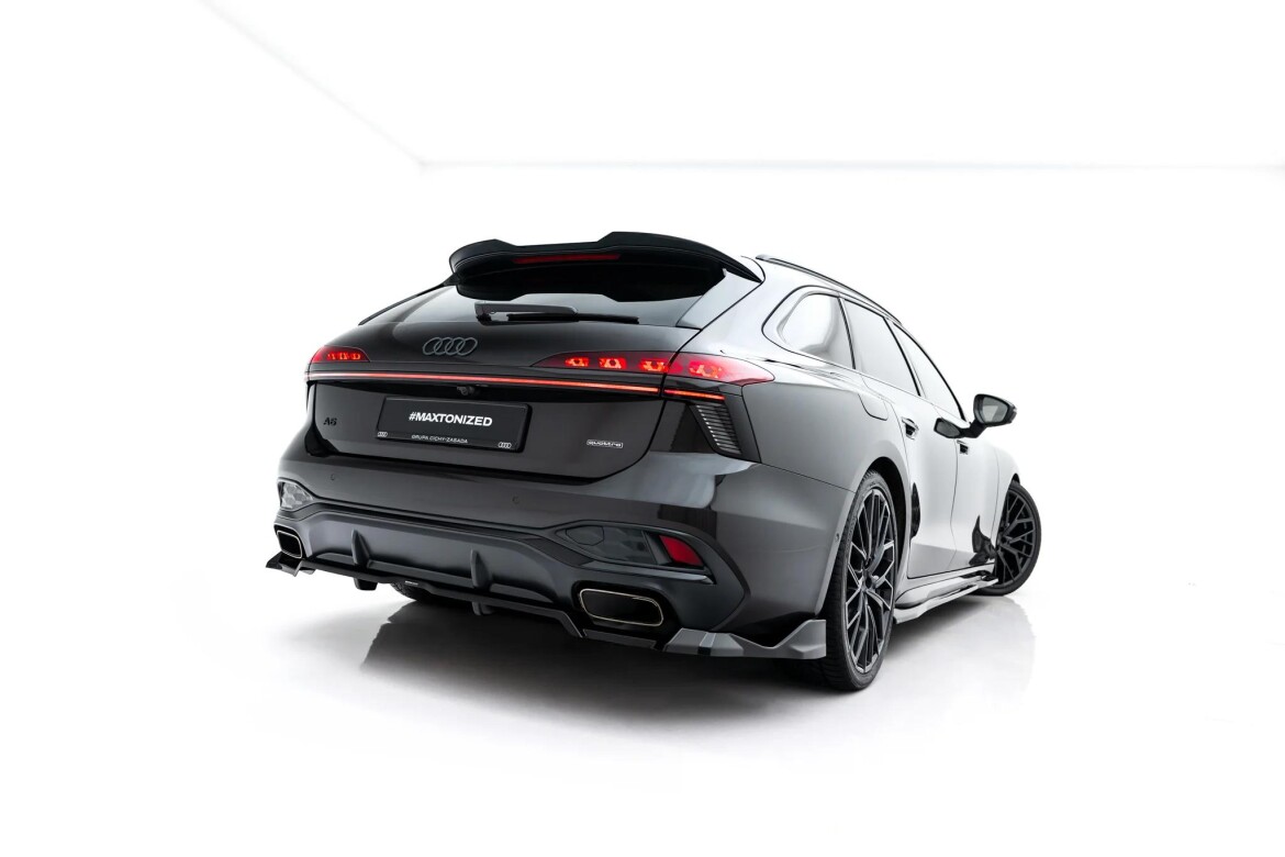 Diffusor RACE V.4 passend für Audi A6 S-Line C9 schwarz Hochglanz