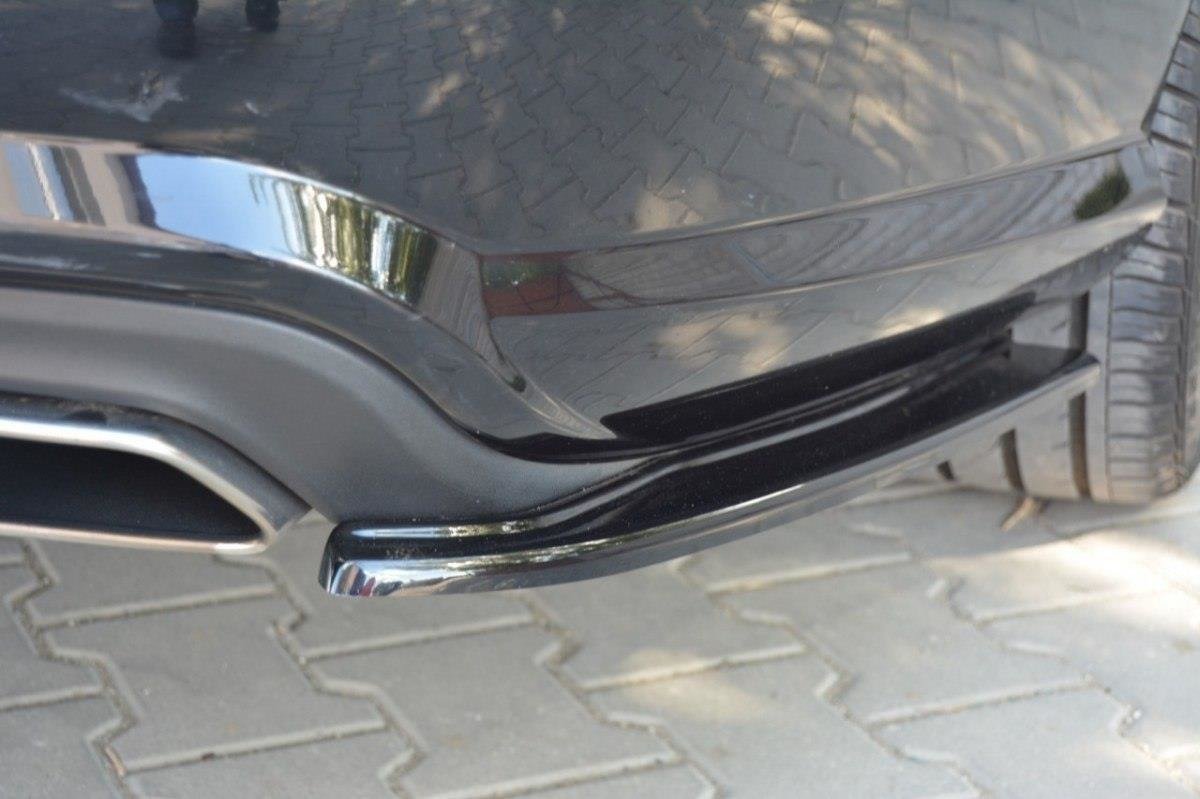 Heck Ansatz Flaps Diffusor für Mercedes-Benz CLS AMG-Line C218 schwarz Hochglanz