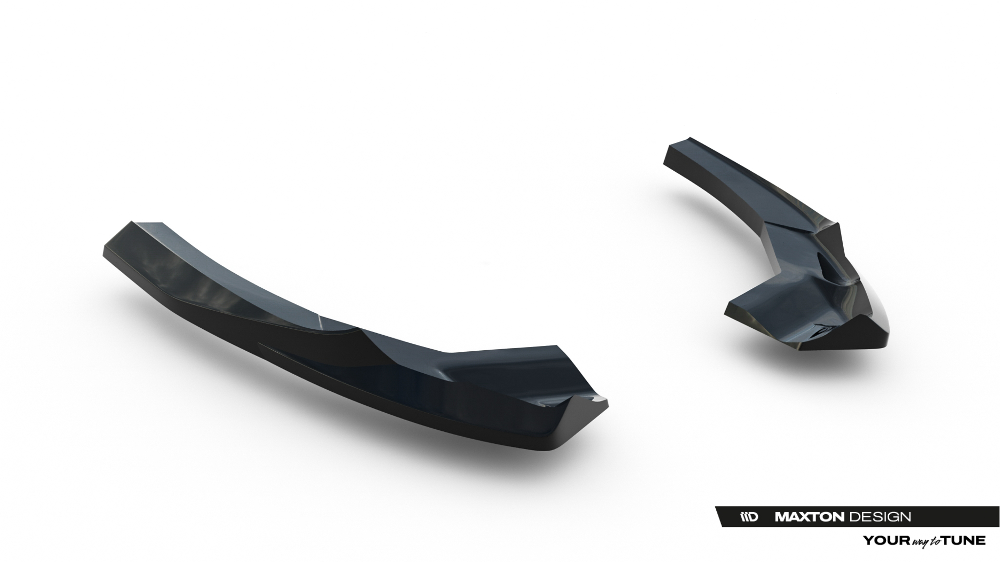 Diffusor Flaps V.1 passend für Audi RS3 Sportback 8Y Facelift schwarz Hochglanz