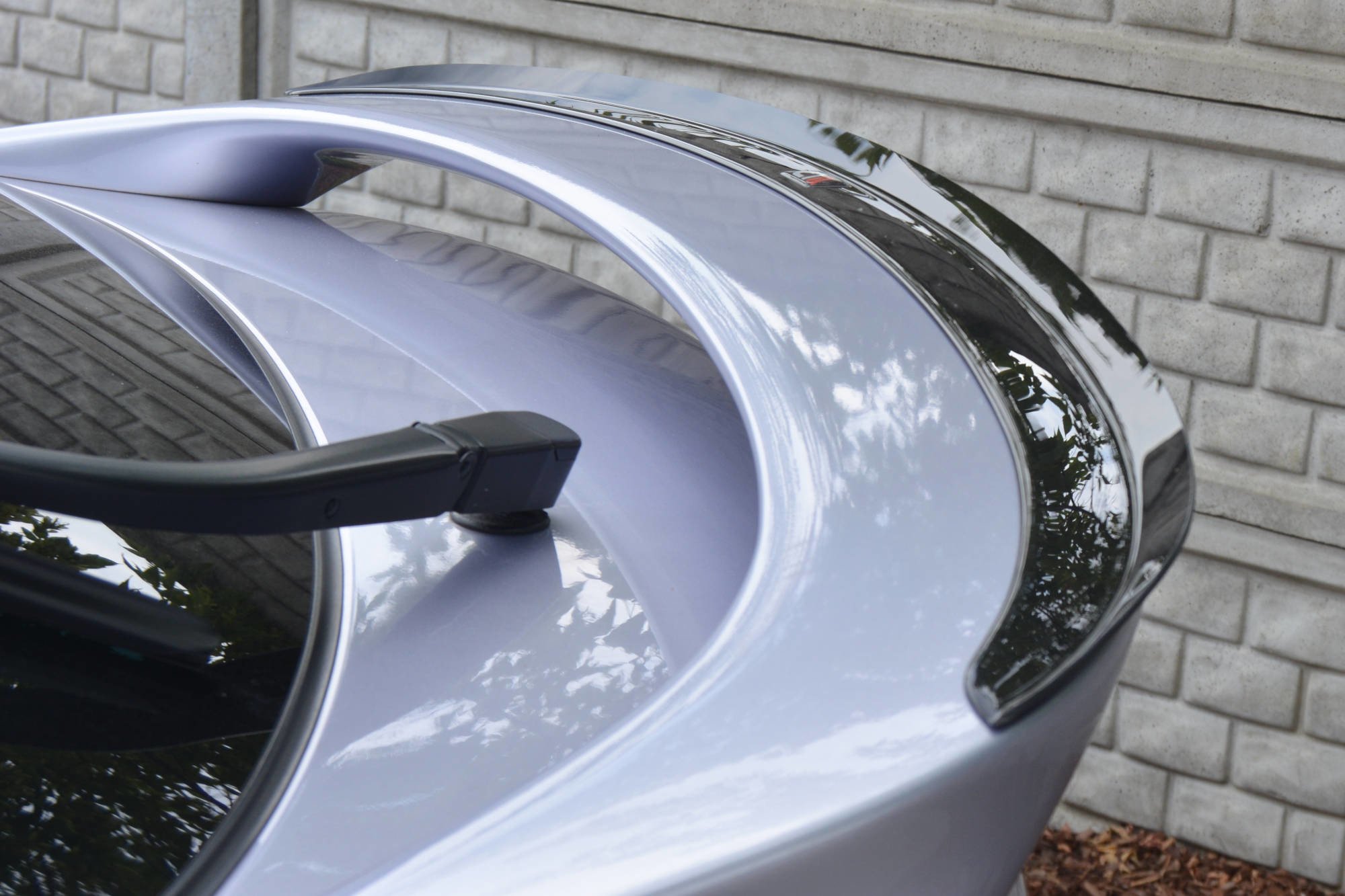 Spoiler CAP für MAZDA 6 MK2 SPORT HATCH GH-SERIES vor Facelift schwarz matt