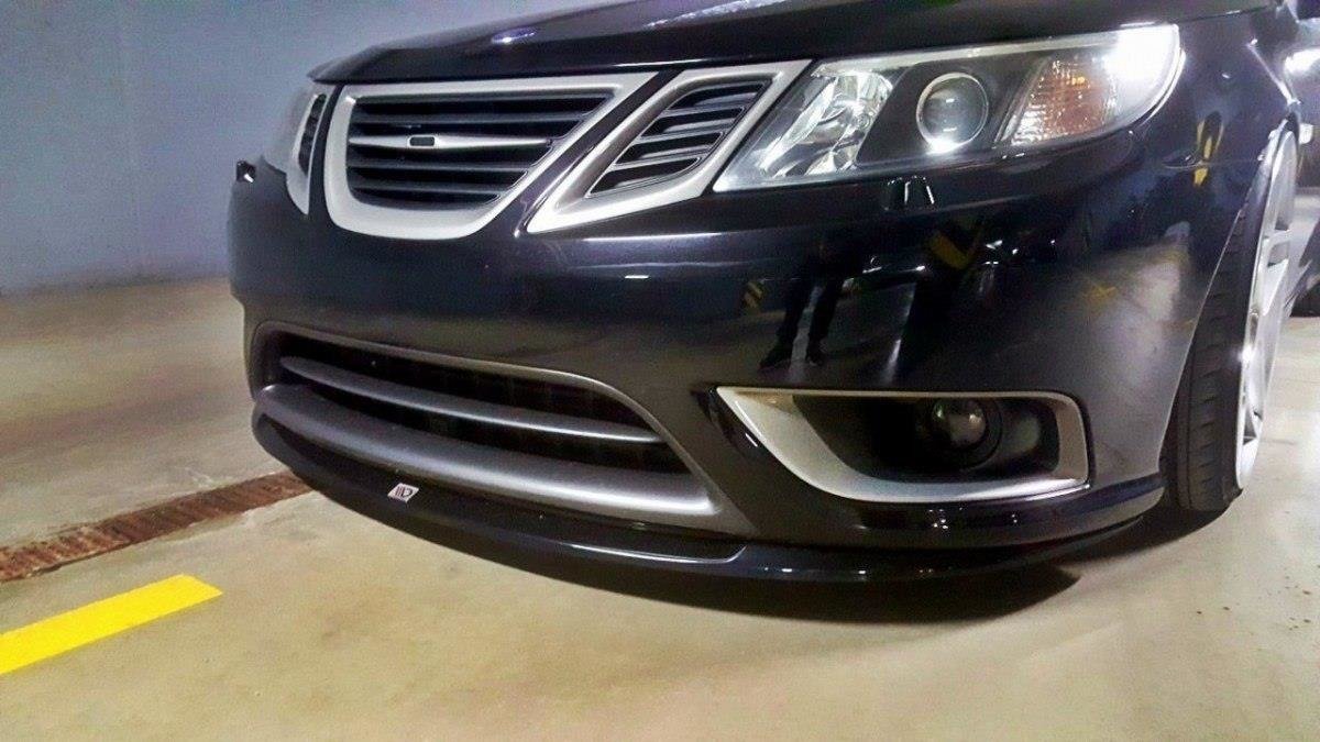Frontlippe passend für SAAB 9-3 TURBO X schwarz Hochglanz