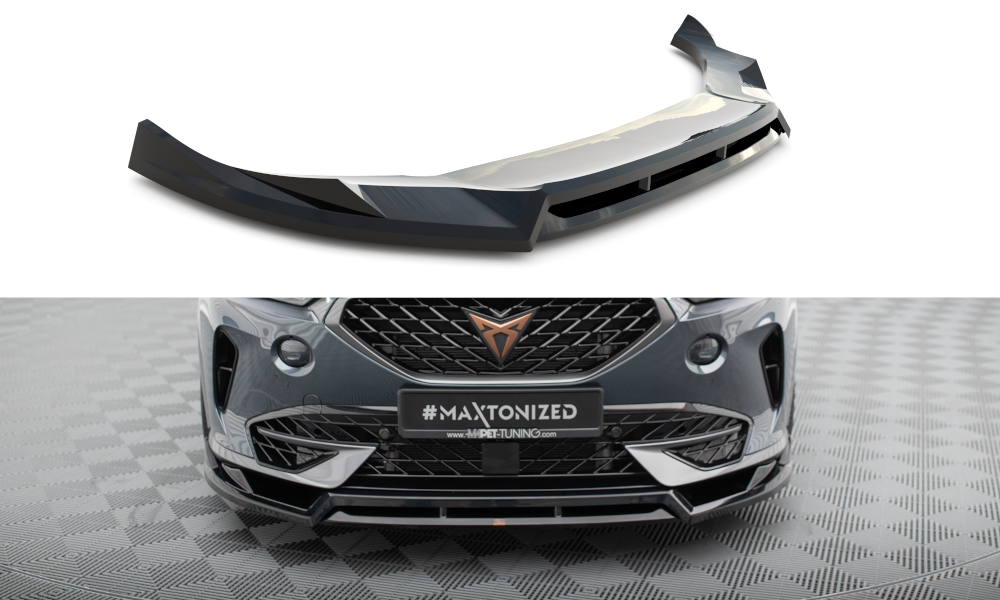 Frontlippe V.4 passend für CUPRA Formentor Mk1 schwarz Hochglanz