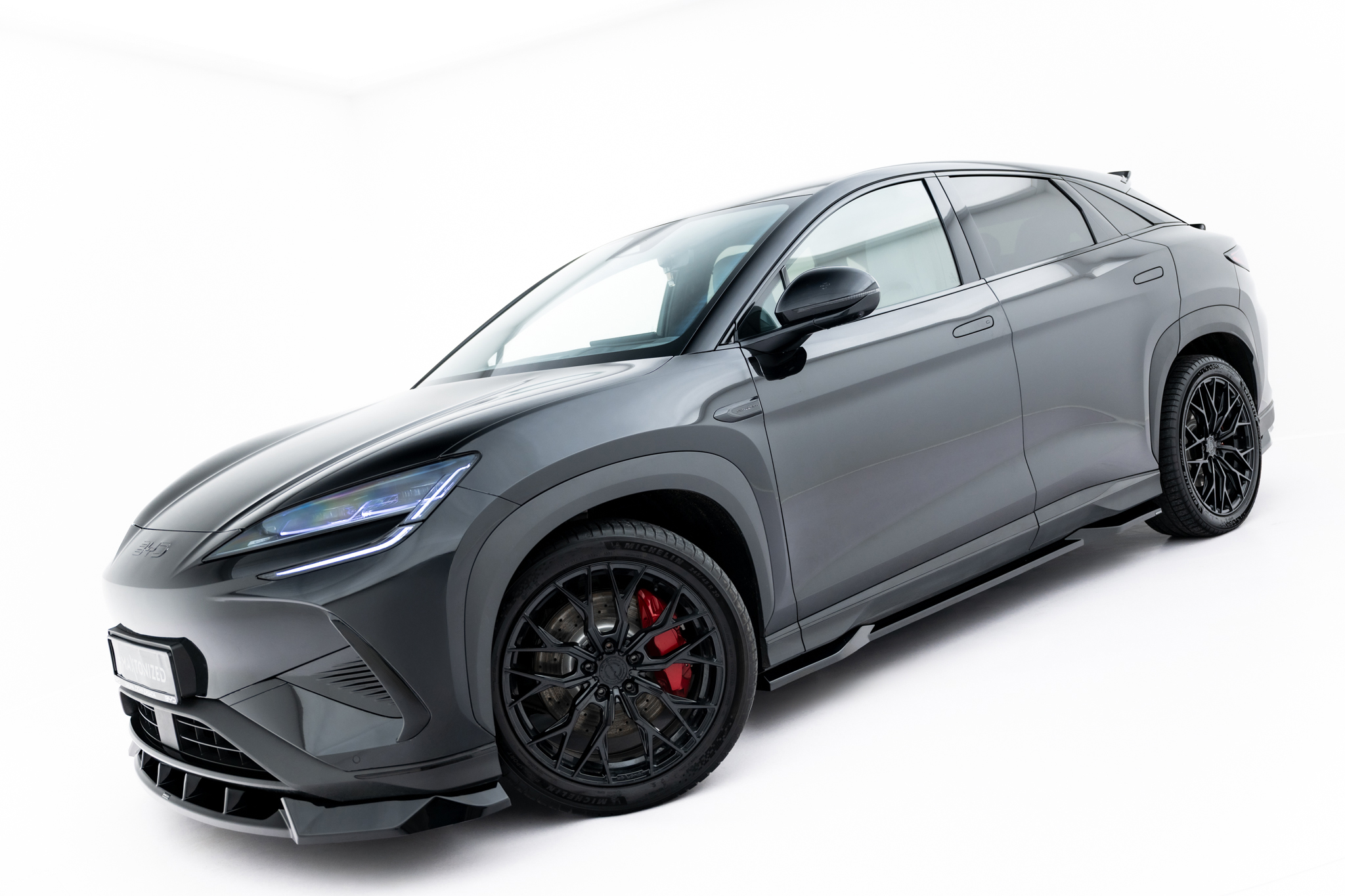 Seitenschweller Ansatz passend für BYD Sealion 7 Mk1 schwarz Hochglanz