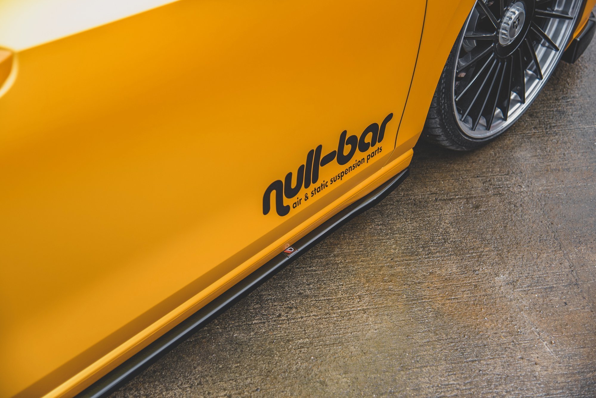 Seitenschweller Ansatz V.2 für VW Golf Mk8 schwarz Hochglanz